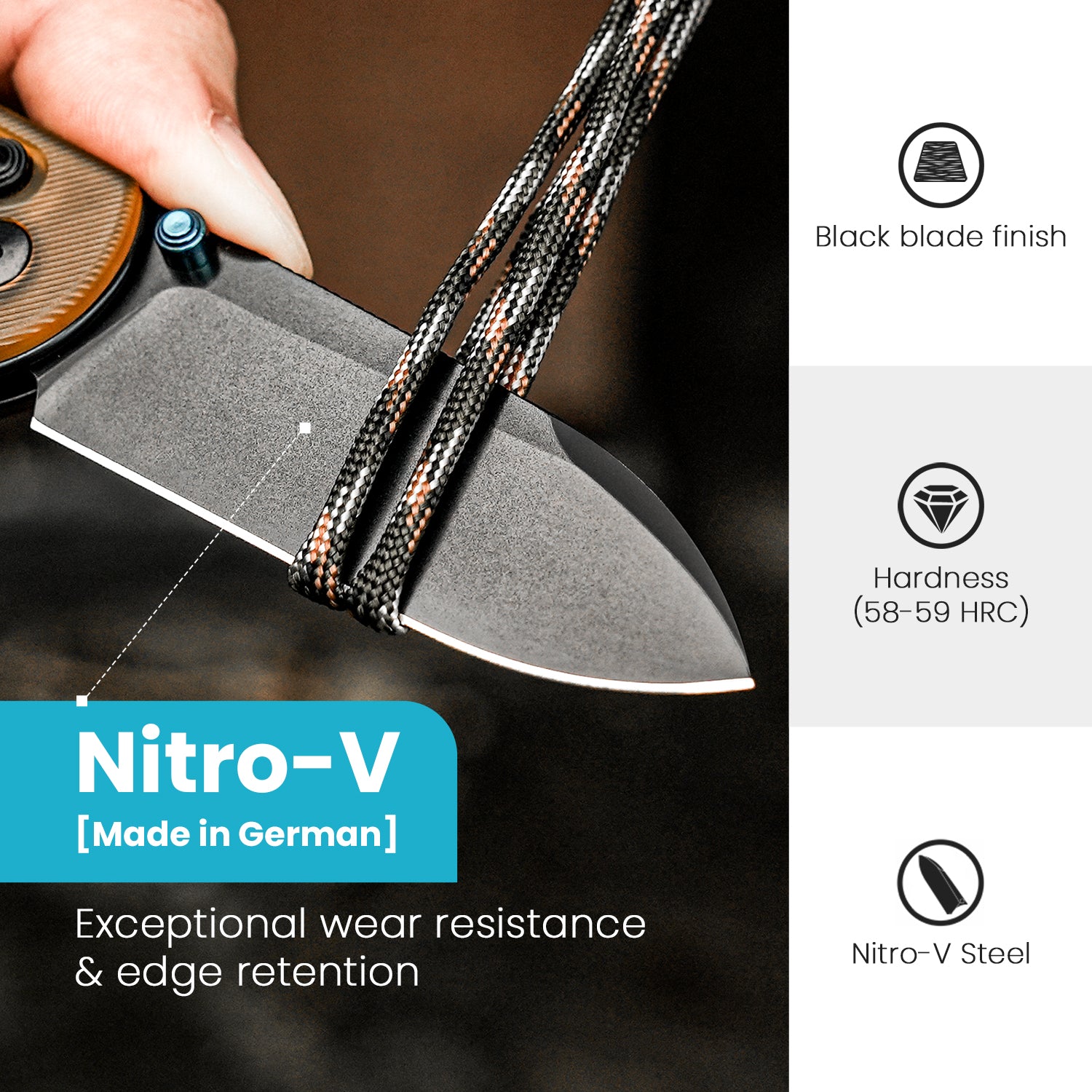 Drop Bear® | Kizer Clutch Lock™ | Nitro-V | PEI Handle | KizerV™ 3619A2