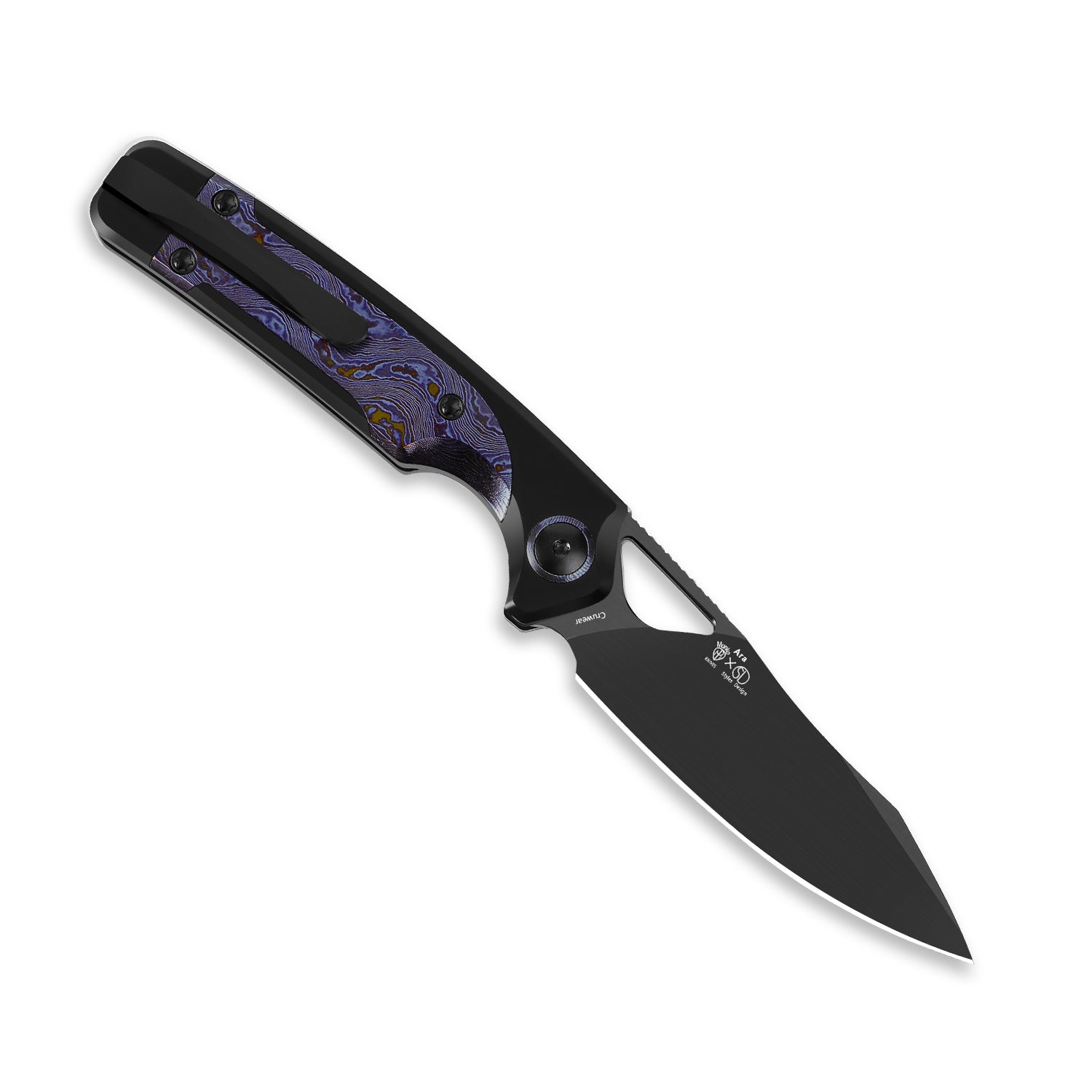 Ara | CPM CruWear | Titanium & Timascus | Ki3729A4