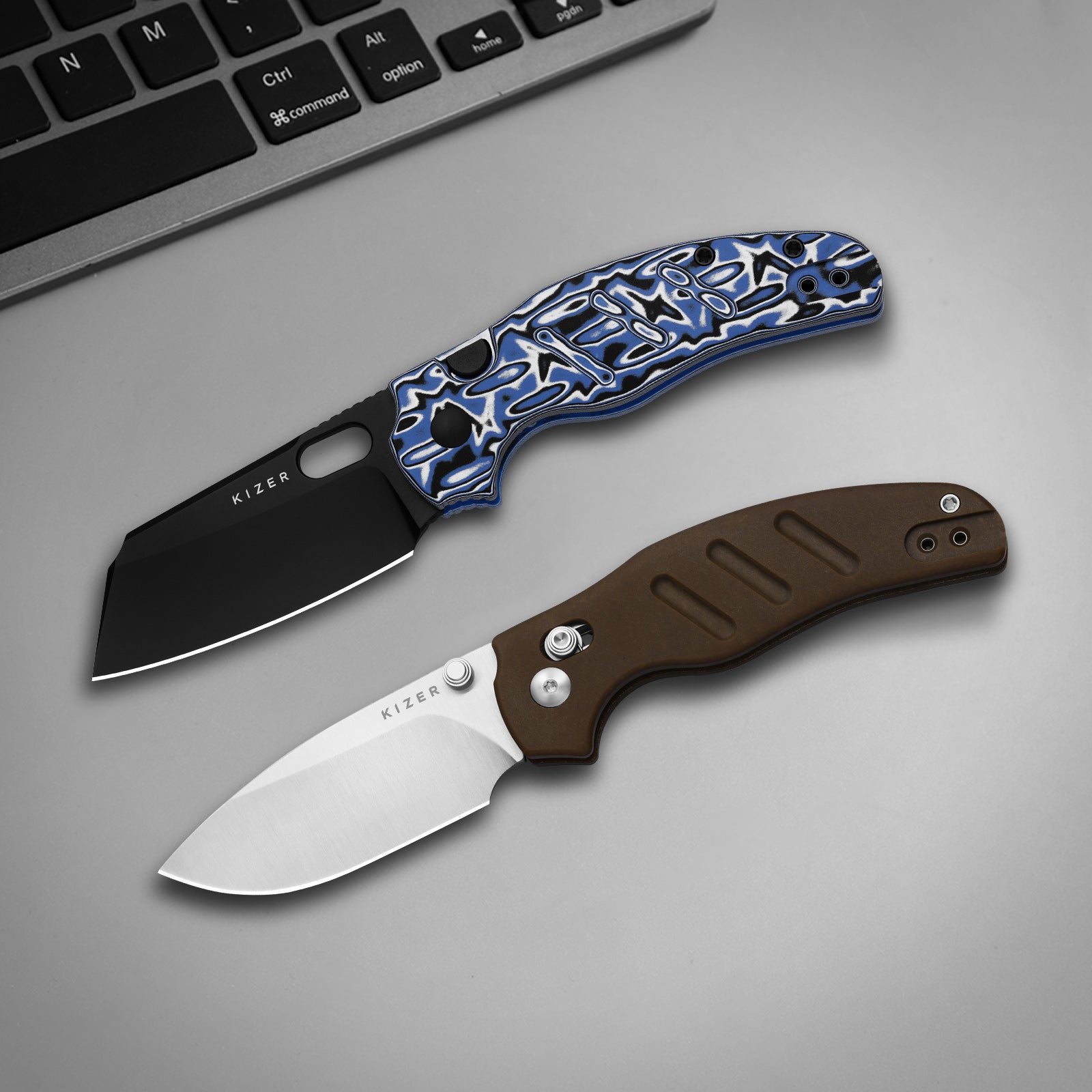 Sheepdog® C01C 2.9 BS | Kizer Button Liner Lock™ | Nitro-V | Micarta | KizerV™ 3488.29BSA2