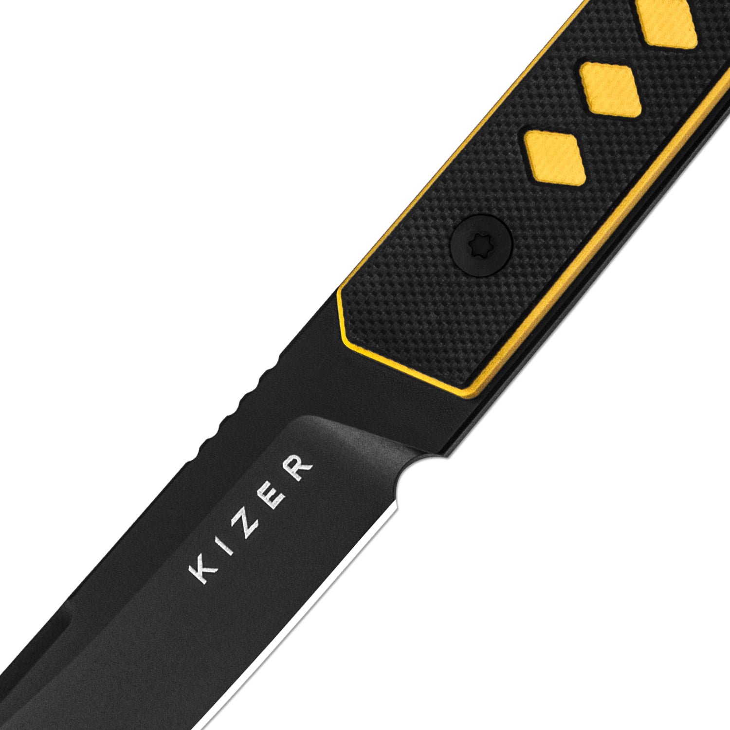 Kwaiken | Nitro-V | Black & Yellow G10 | KizerV™ 1066A3