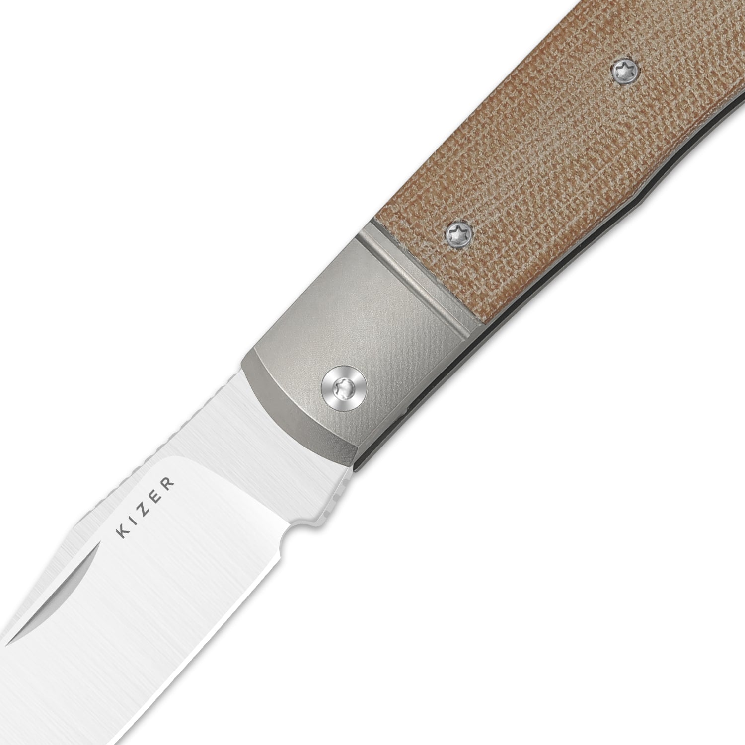 Trestle | 14C28N | Titanium & Micarta | KizerV™ 3761A1