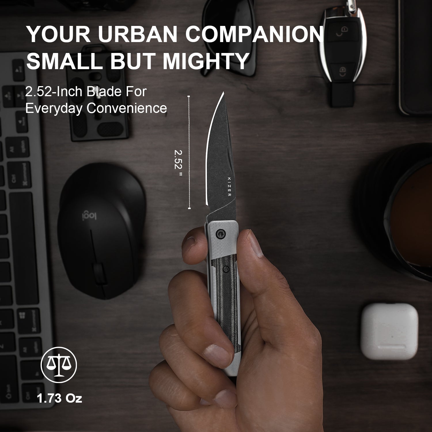 Little Grand | Nitro-V | G10 & Micarta | KizerV™ 2670A2