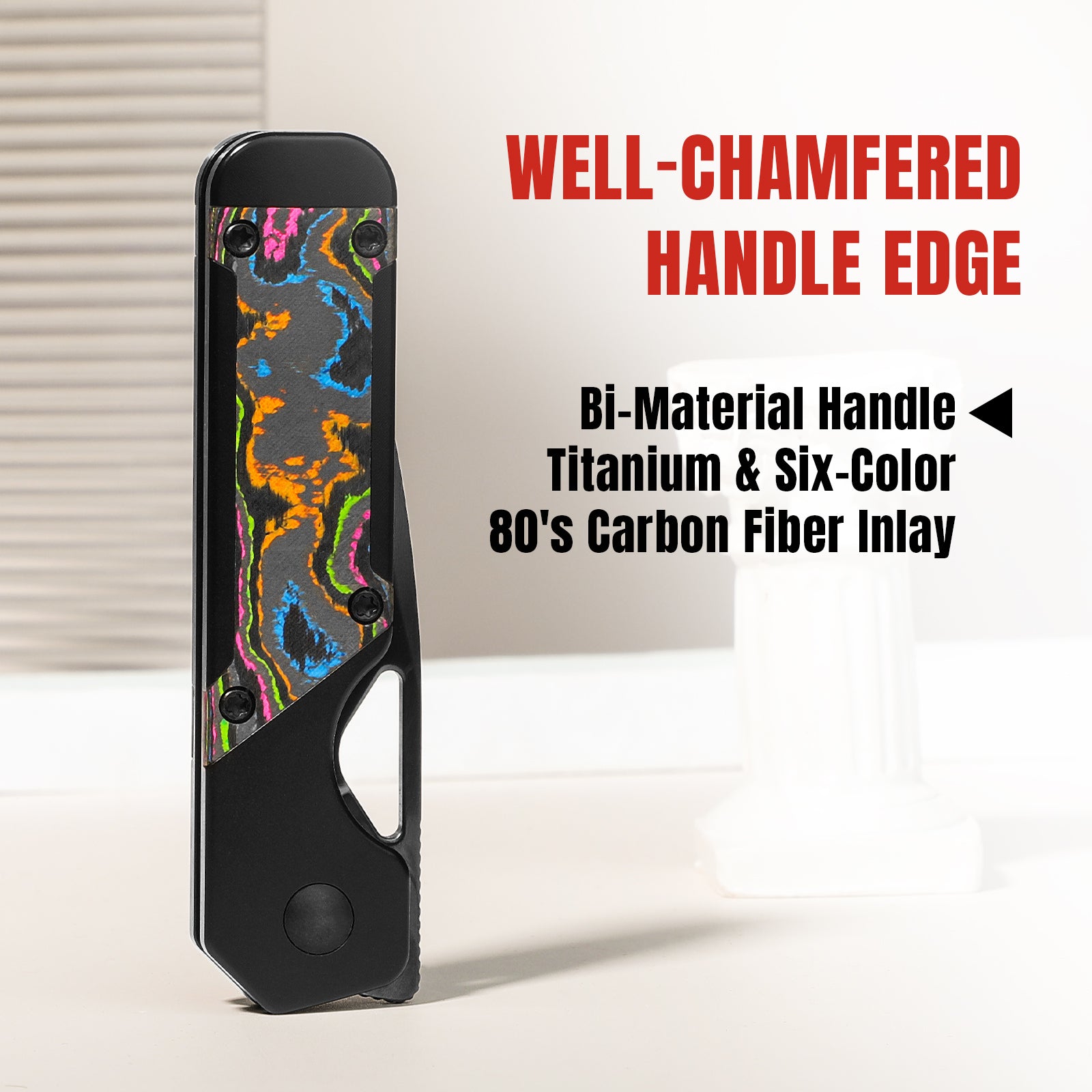 Mini Militaw® | M390 | Titanium+Camo Carbon| DLC | KizerB™ 3634SA1