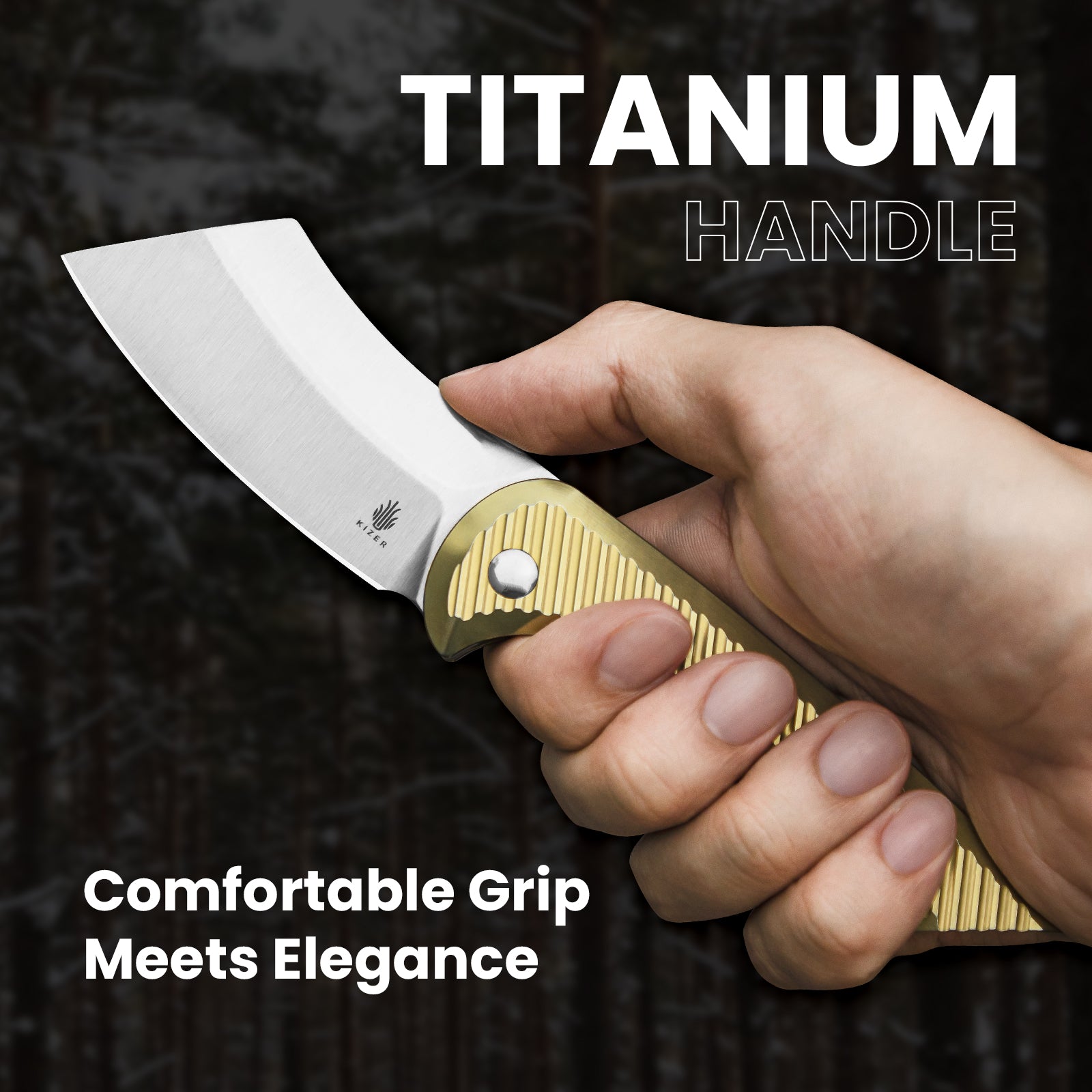 Dawn | S35VN | Titanium | KizerB™ 3673A1