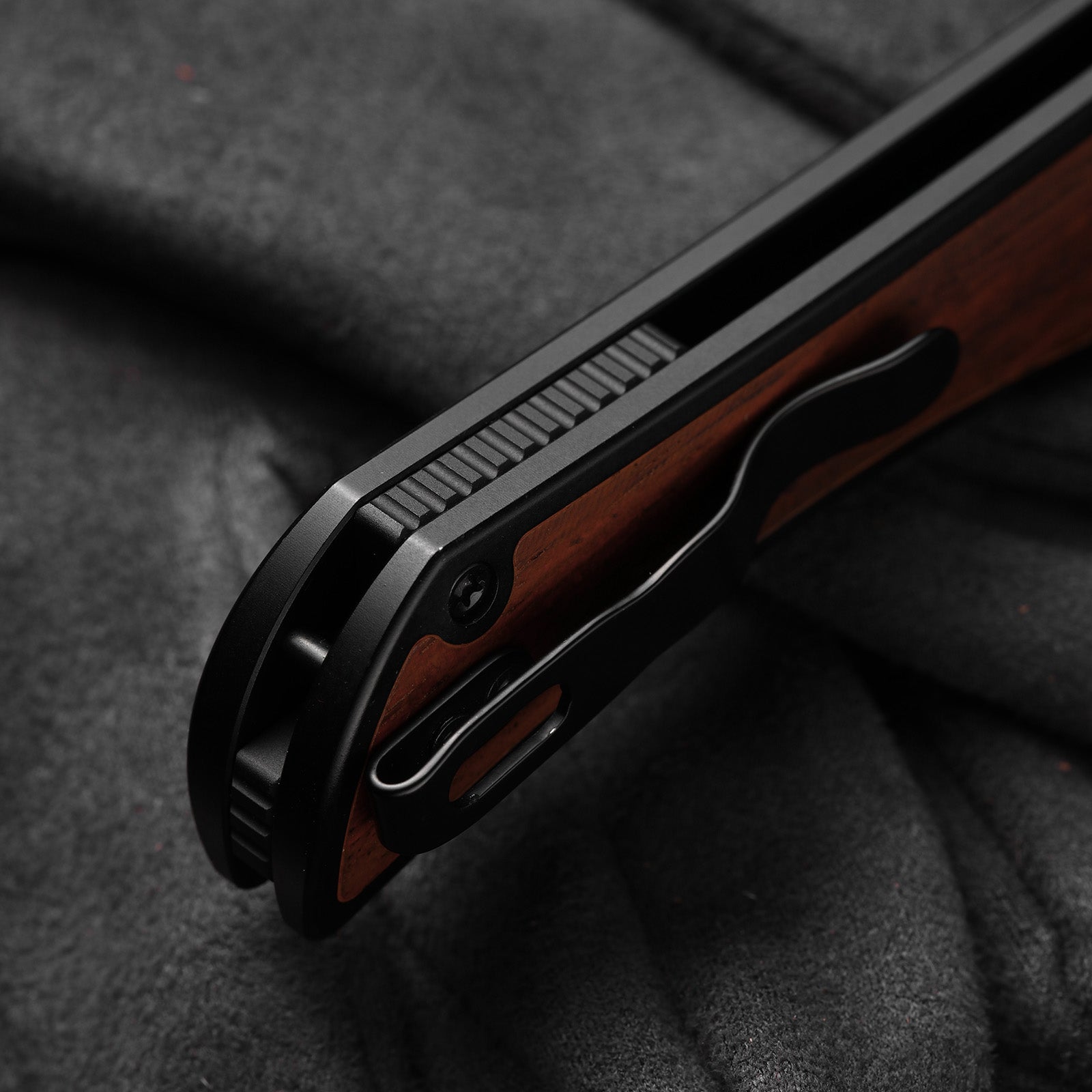 Allure | Balanced Form | S45VN | Micarta With Vortex Pattern | KizerB™ 4763LDA1