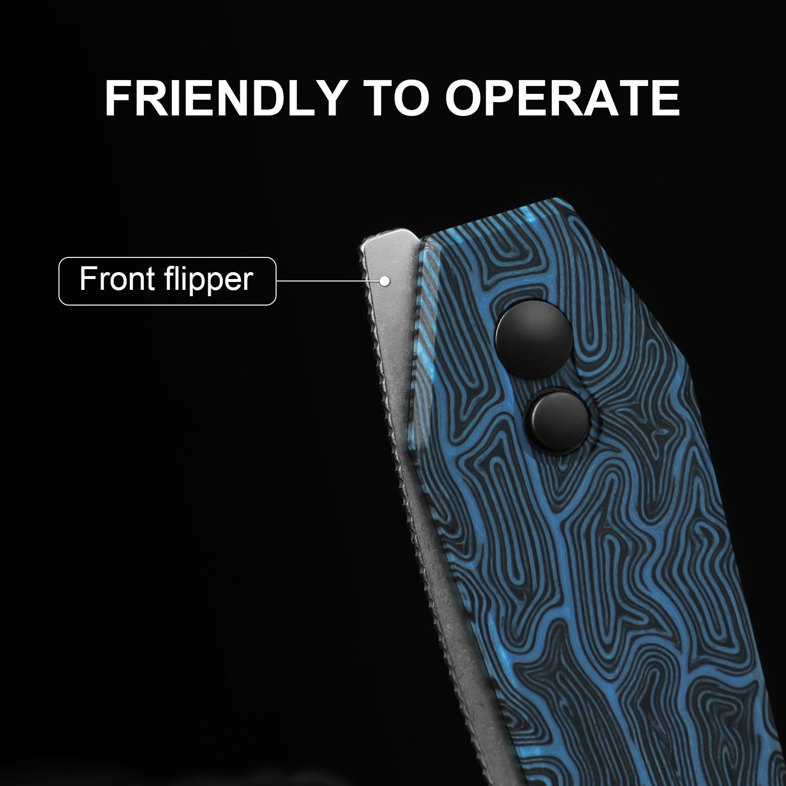 Tomb | Nitro-V | Damascus G10(BL & BK) | KizerV™ 3692A3