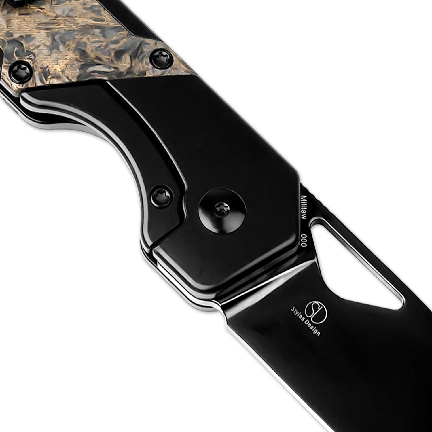 Militaw® | S45VN | Polished DLC | Titanium & Fatcarbon | KizerB™ 3634A3