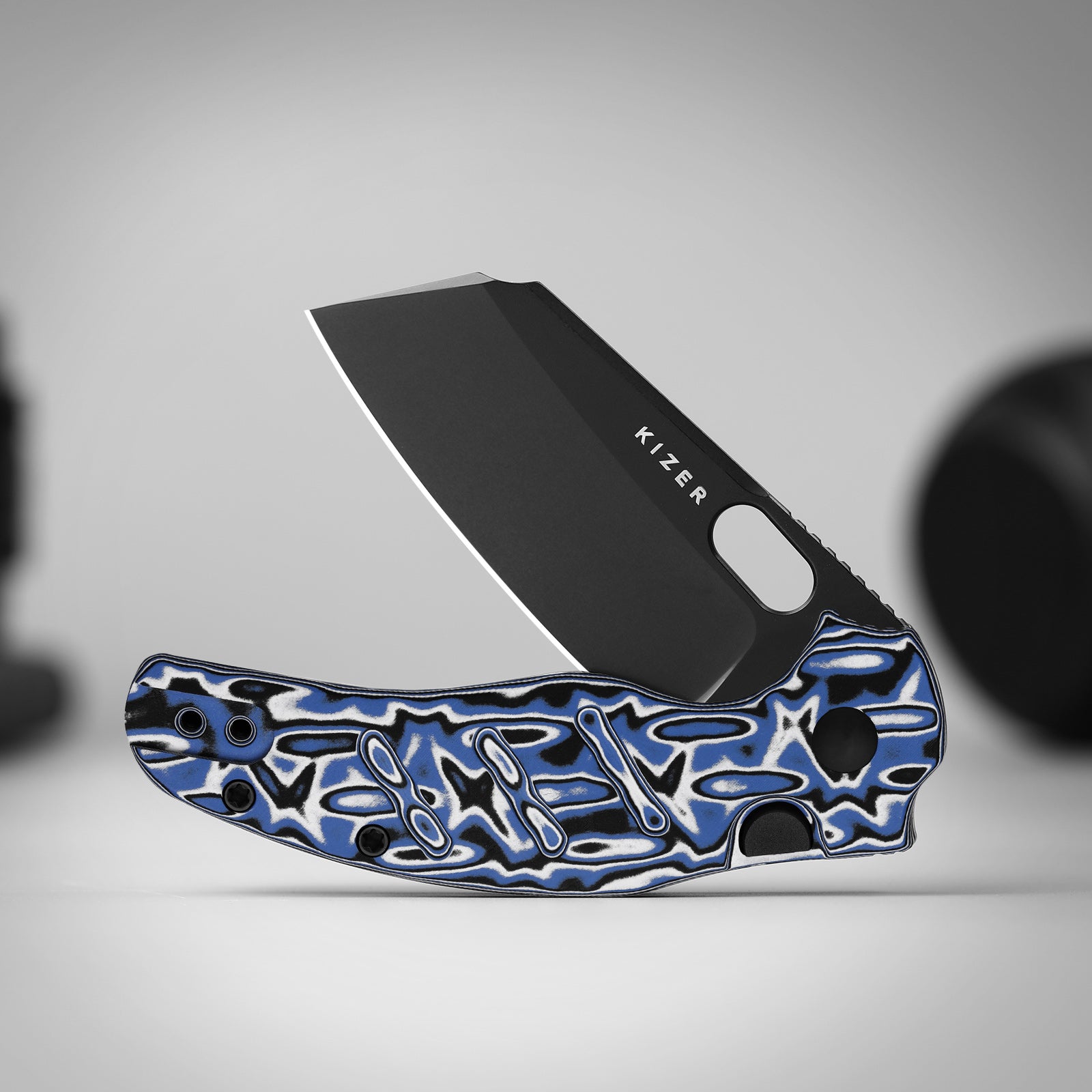 Sheepdog® C01C 2.9 BS | Kizer Button Liner Lock™ | Nitro-V | Vortex Pattern Micarta | PVD Coating | KizerV™ 3488.29BSA1