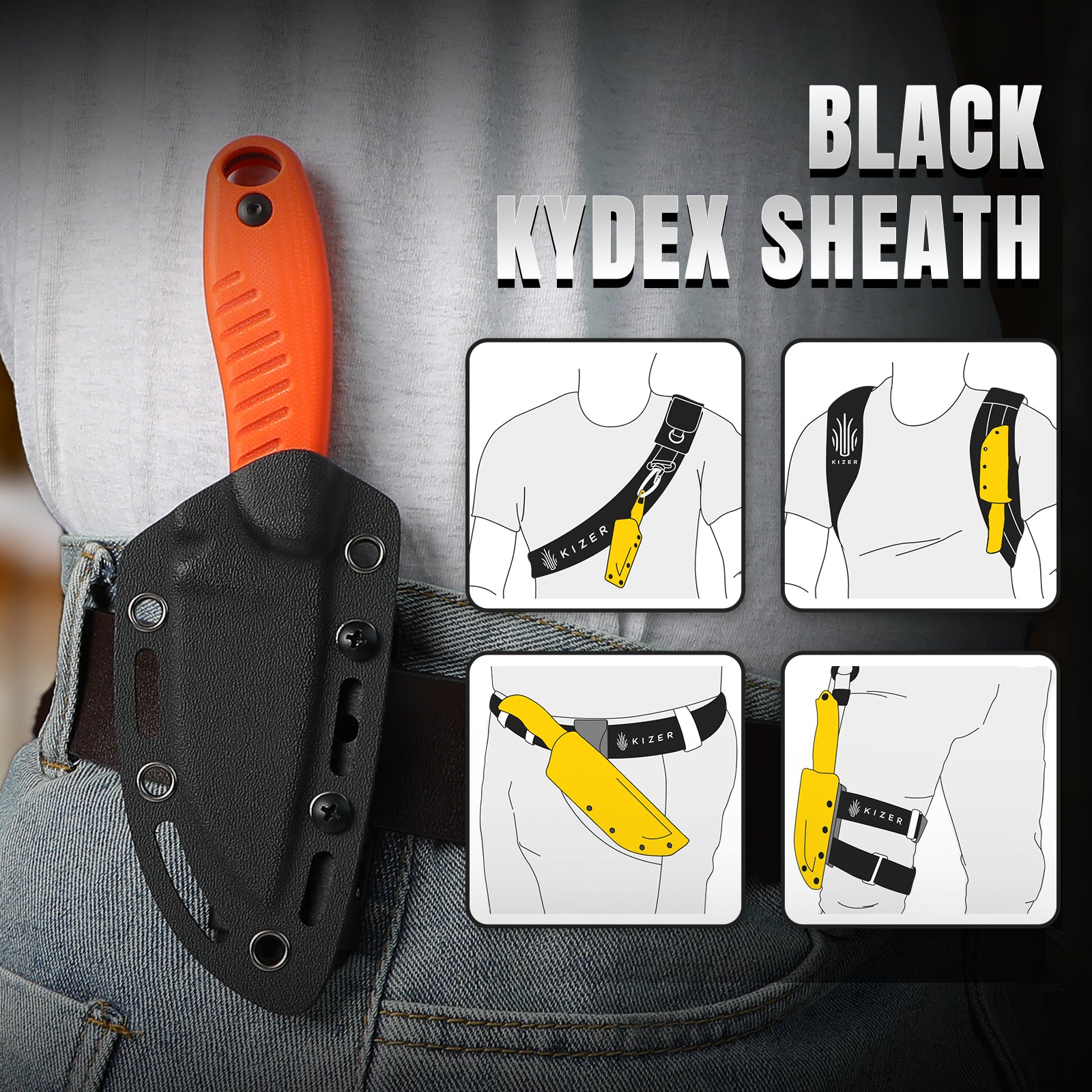 Hare | D2 | Orange G10 | KizerV™ 1077A1