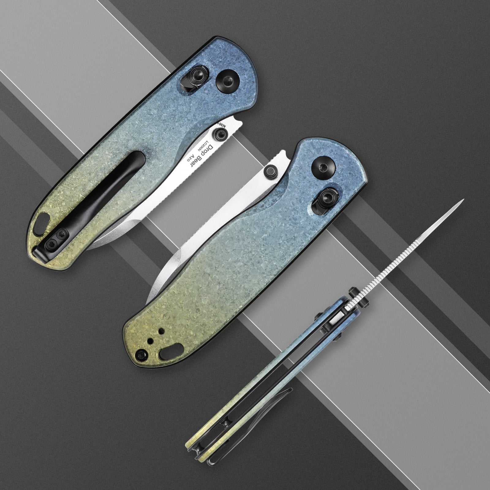 Drop Bear® | Kizer Clutch Lock™ | LC200N | Crystallized Titanium | KizerB™ 3619A3