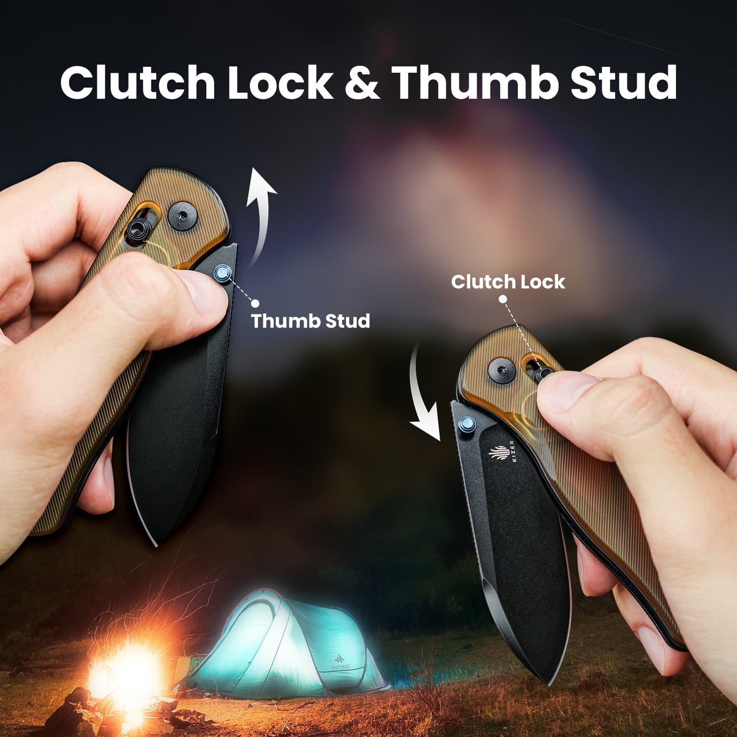 Drop Bear® | Kizer Clutch Lock™ | Nitro-V | PEI Handle | KizerV™ 3619A2