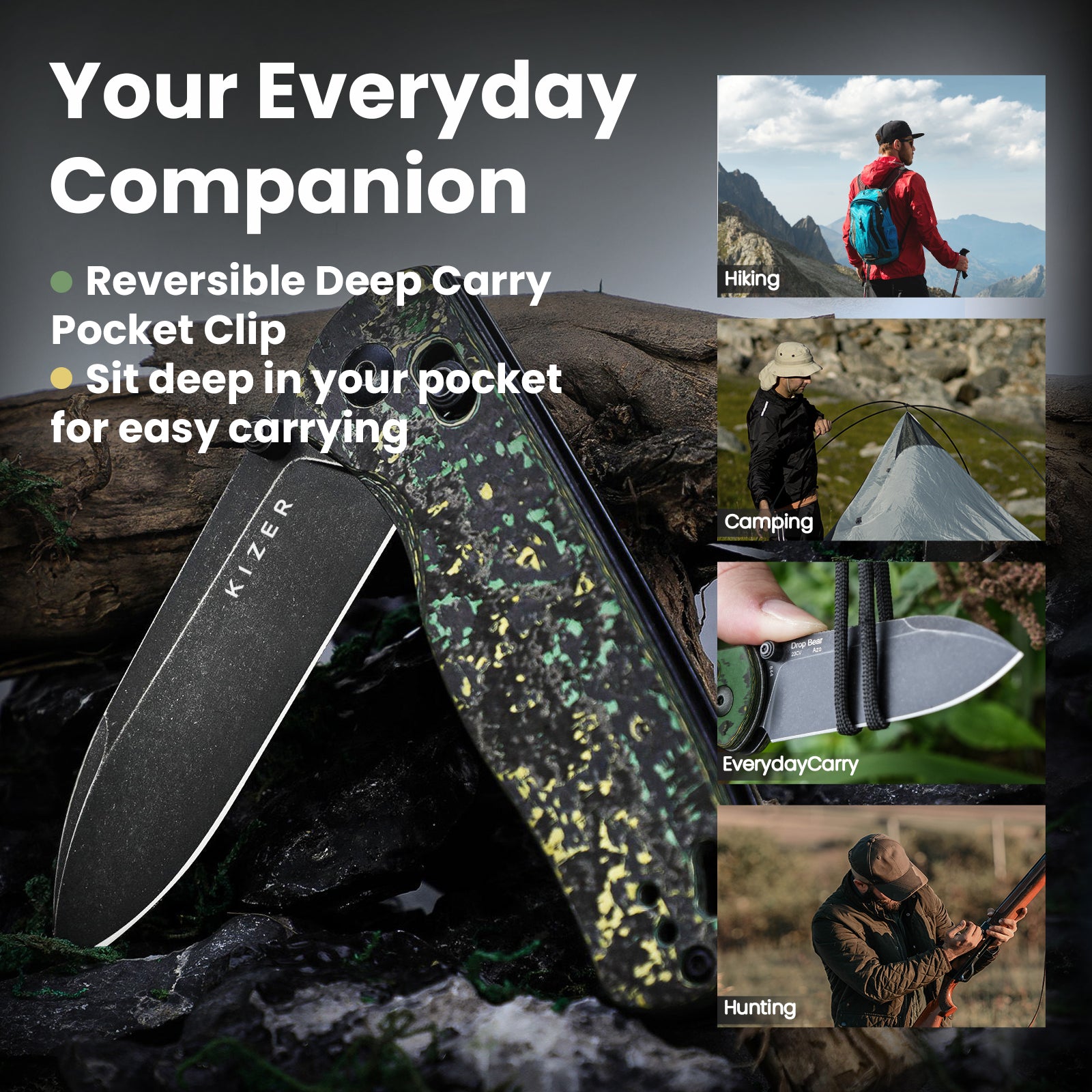 Drop Bear® | Kizer Clutch Lock™ | 20CV | Fatcarbon | KizerB™ 3619A1