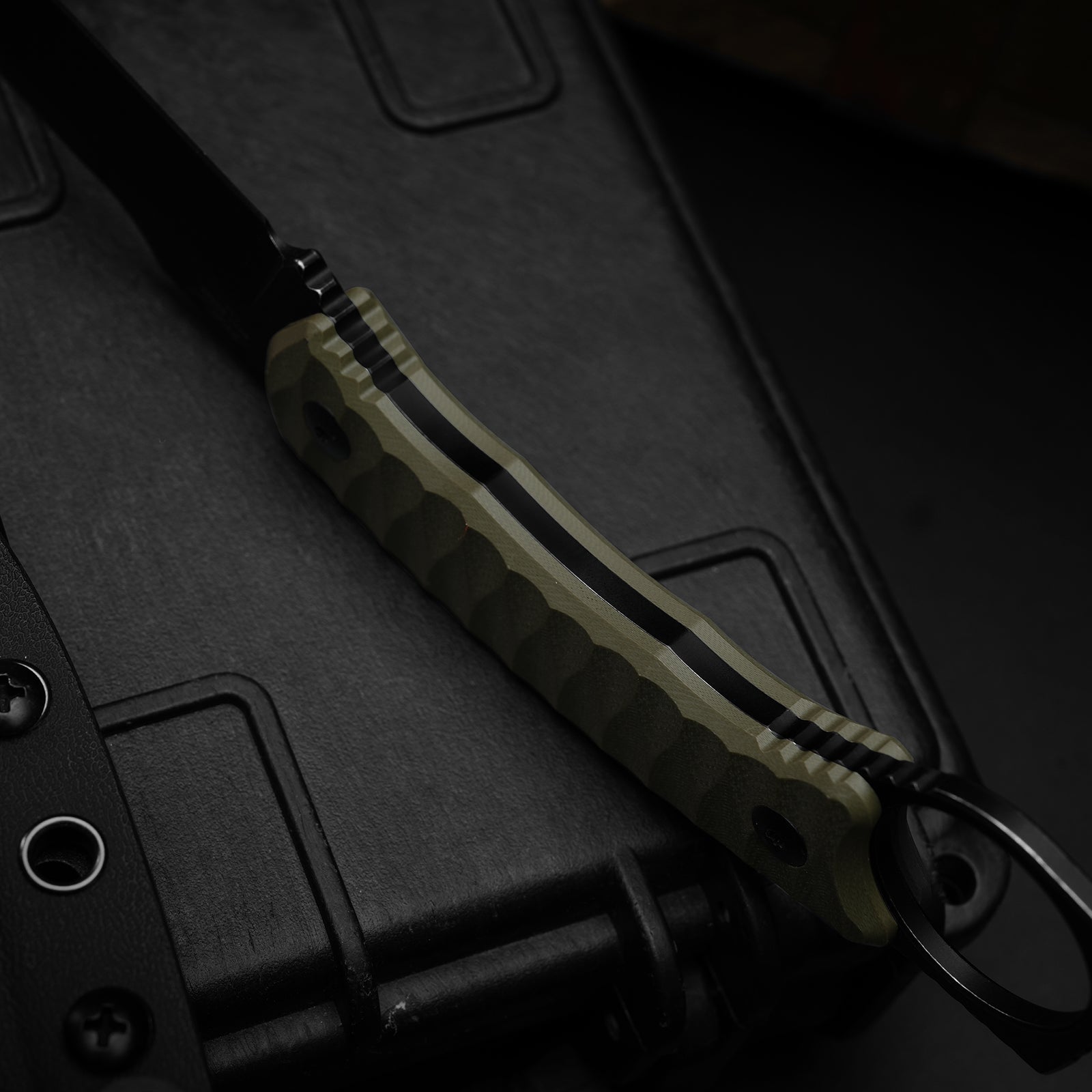 Billy Bones | Deep-Grooved G10 Handle|Lightweight Tactical | AEB-L | Fixed Blade | KizerV™ 1115A1
