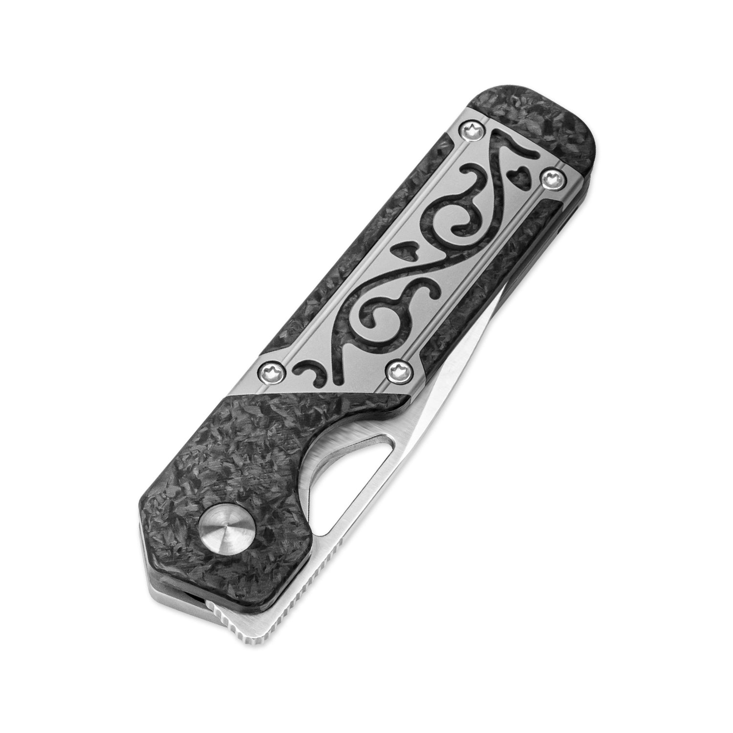 Mini Militaw® | S45VN | Titanium+Carbon Fiber | KizerB™ 3634SA4