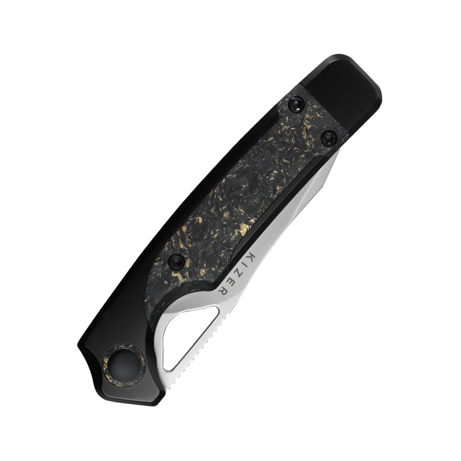 Ara | S45VN | Titanium & Carbon Fiber Gold Flake | Ki3729A1