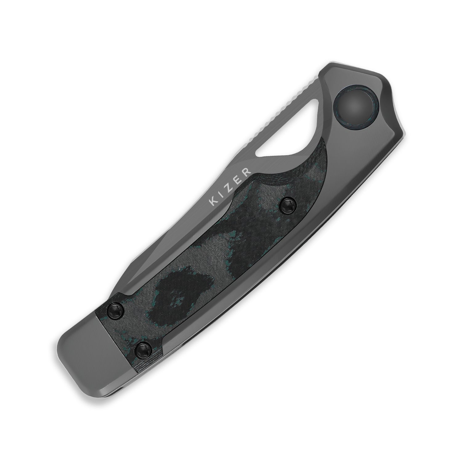 Ara | S45VN | Titanium & Camo Carbon Brittany Blue | Ki3729A2