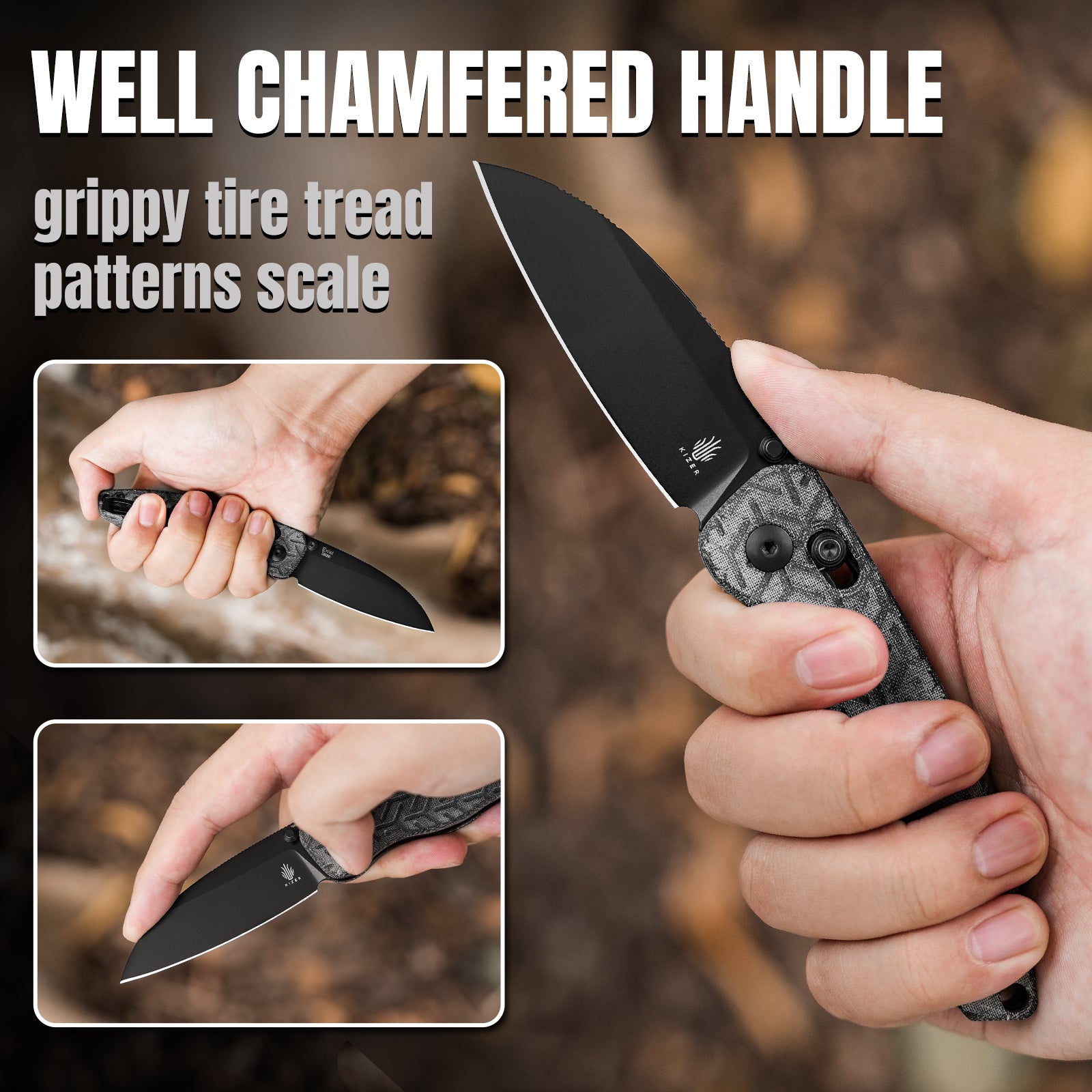 Exist | Nitro V | Micarta | KizerV™ 3681A1