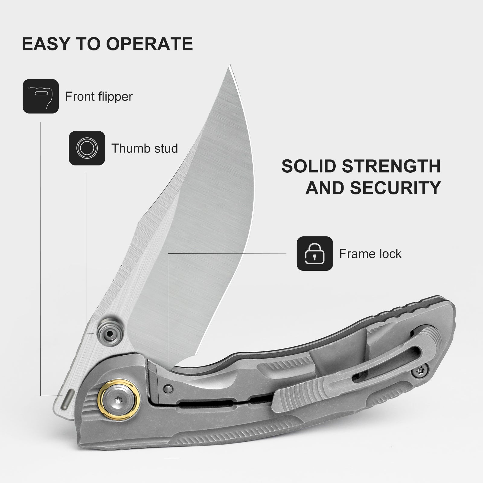 SILVERWING | S90V | Titanium | Limited | ZX-FK01A2 | KIZERX®