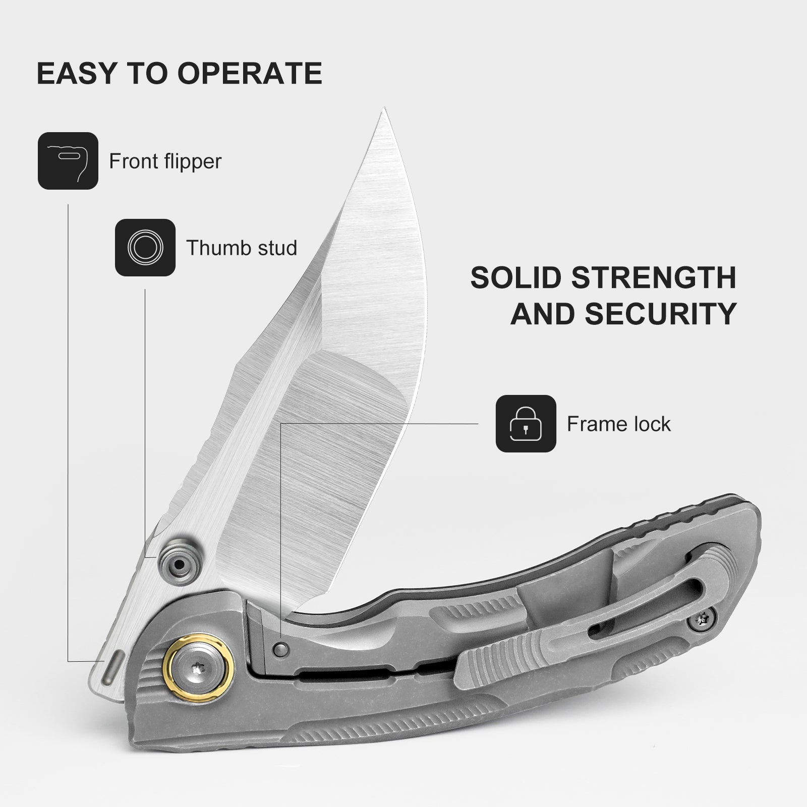 SILVERWING | S90V | Titanium | Limited | ZX-FK01A4 | KIZERX®