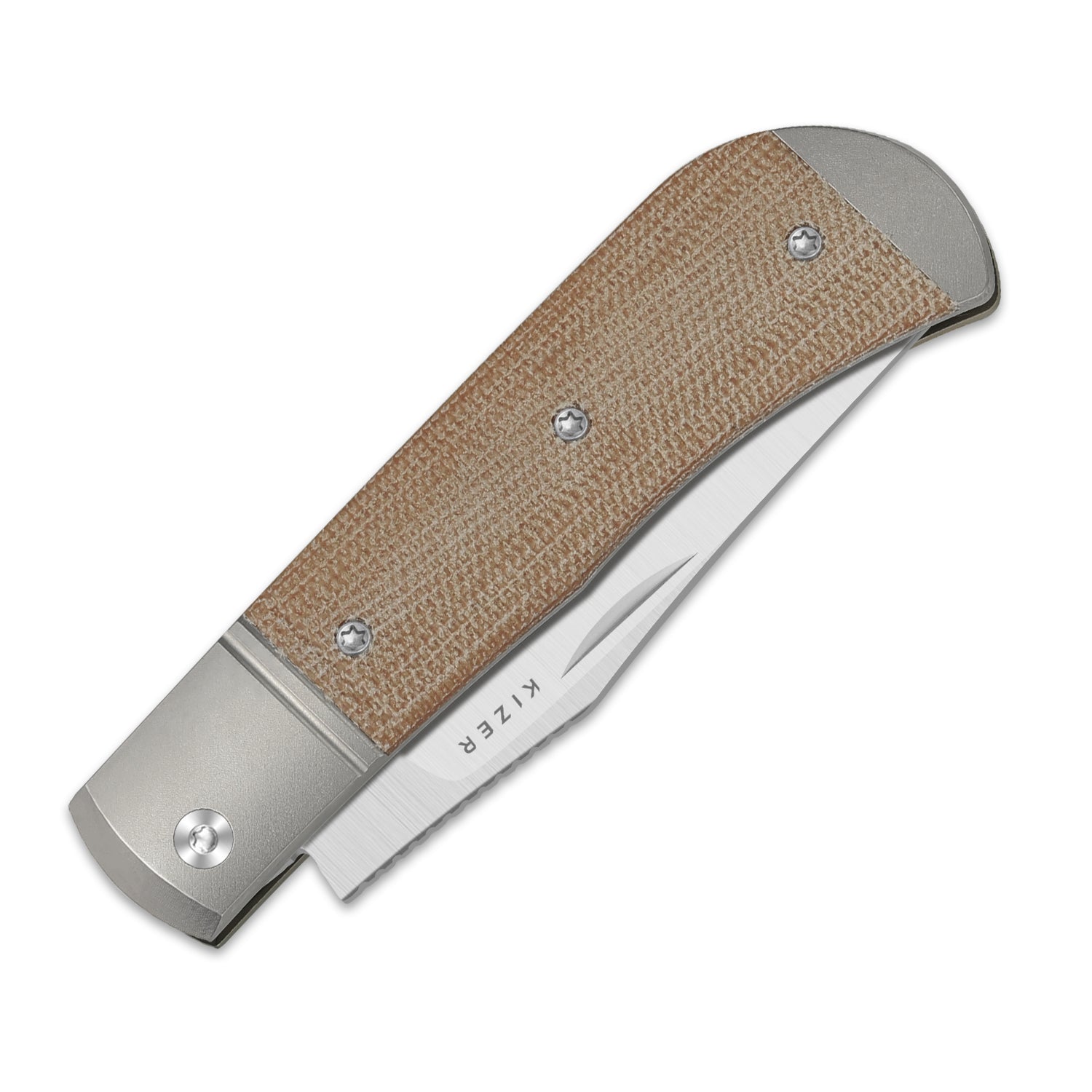 Trestle | 14C28N | Titanium & Micarta | KizerV™ 3761A1