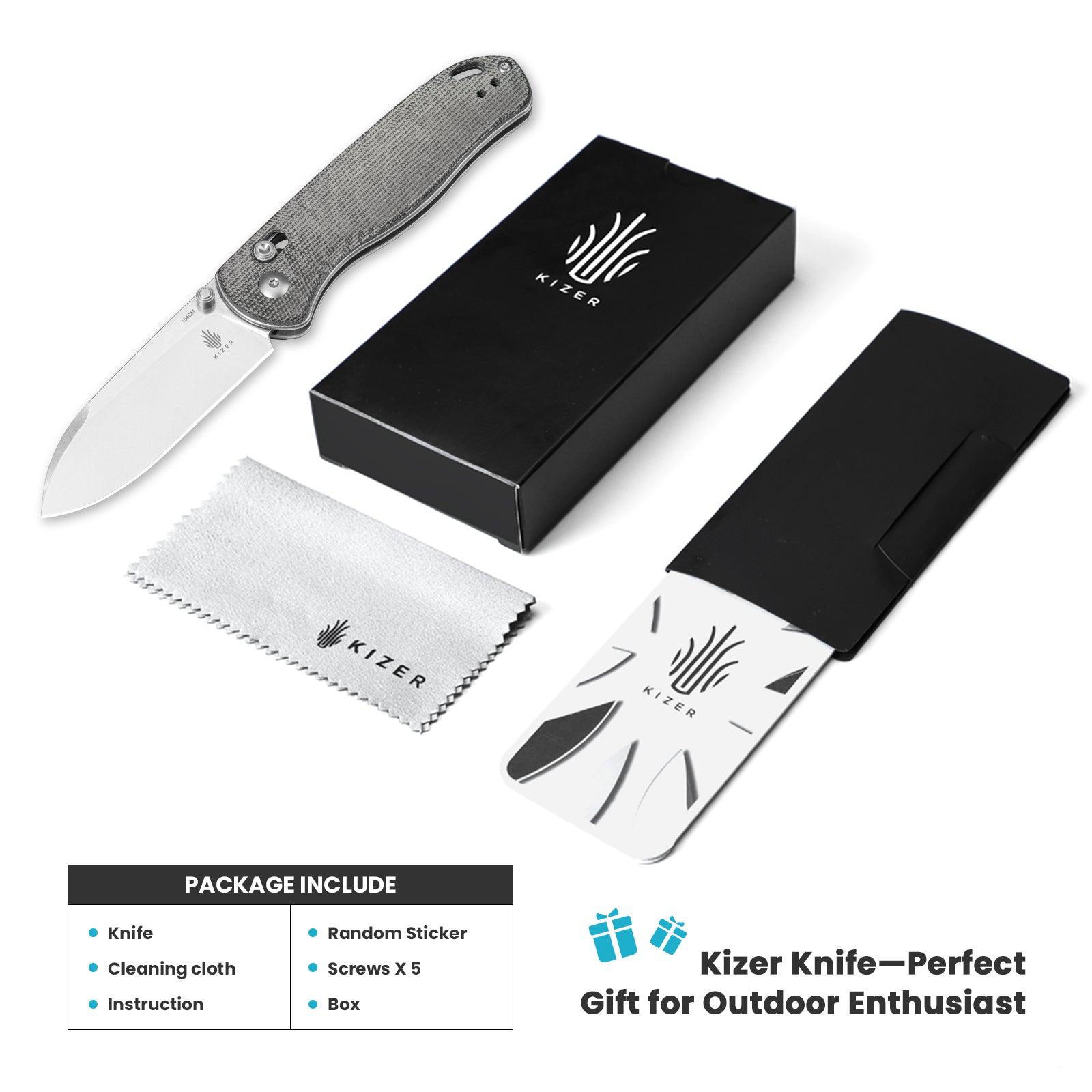 Drop Bear® | 154CM | Micarta | KizerV™ 3619C4