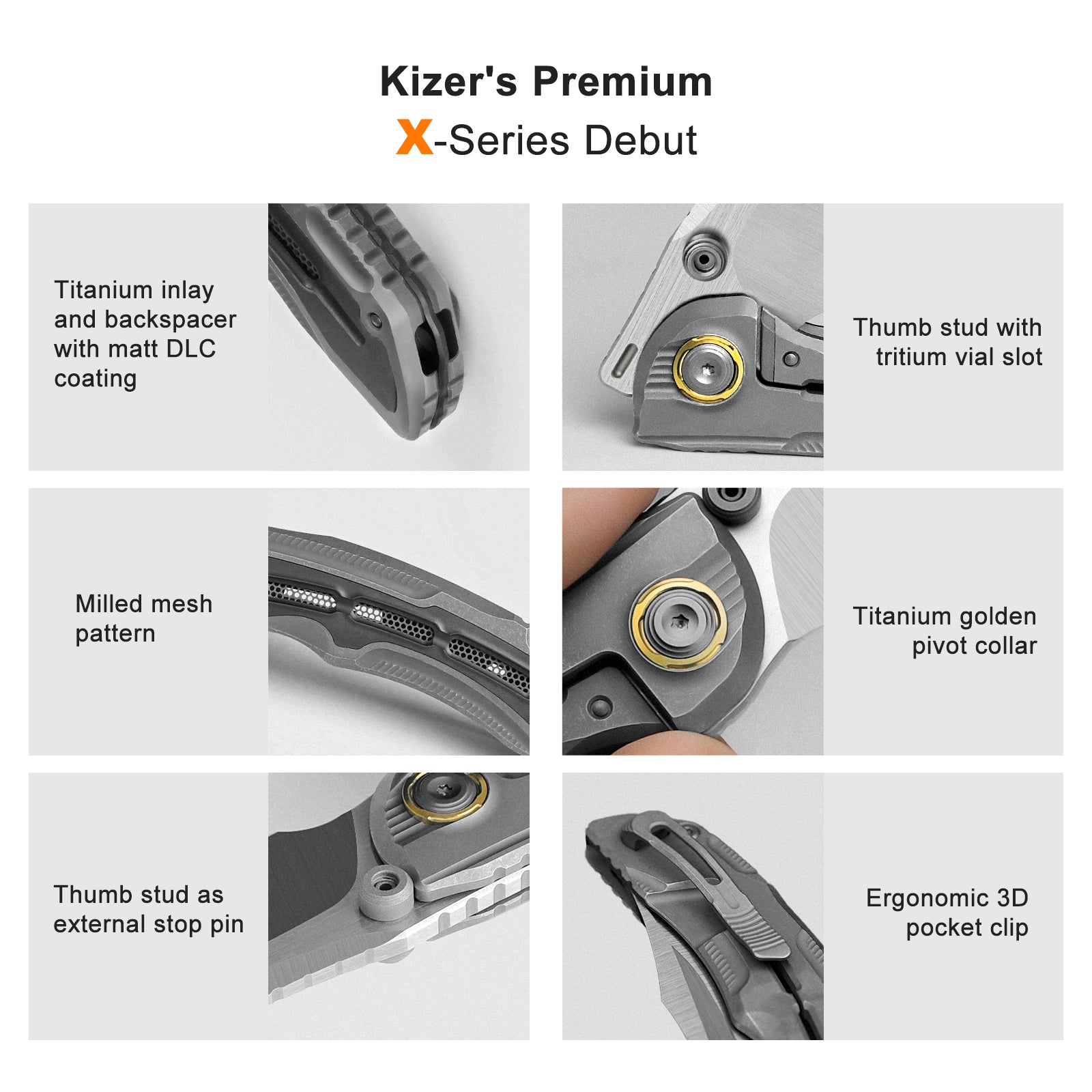 SILVERWING | S90V | Titanium | Limited | ZX-FK01A4 | KIZERX®