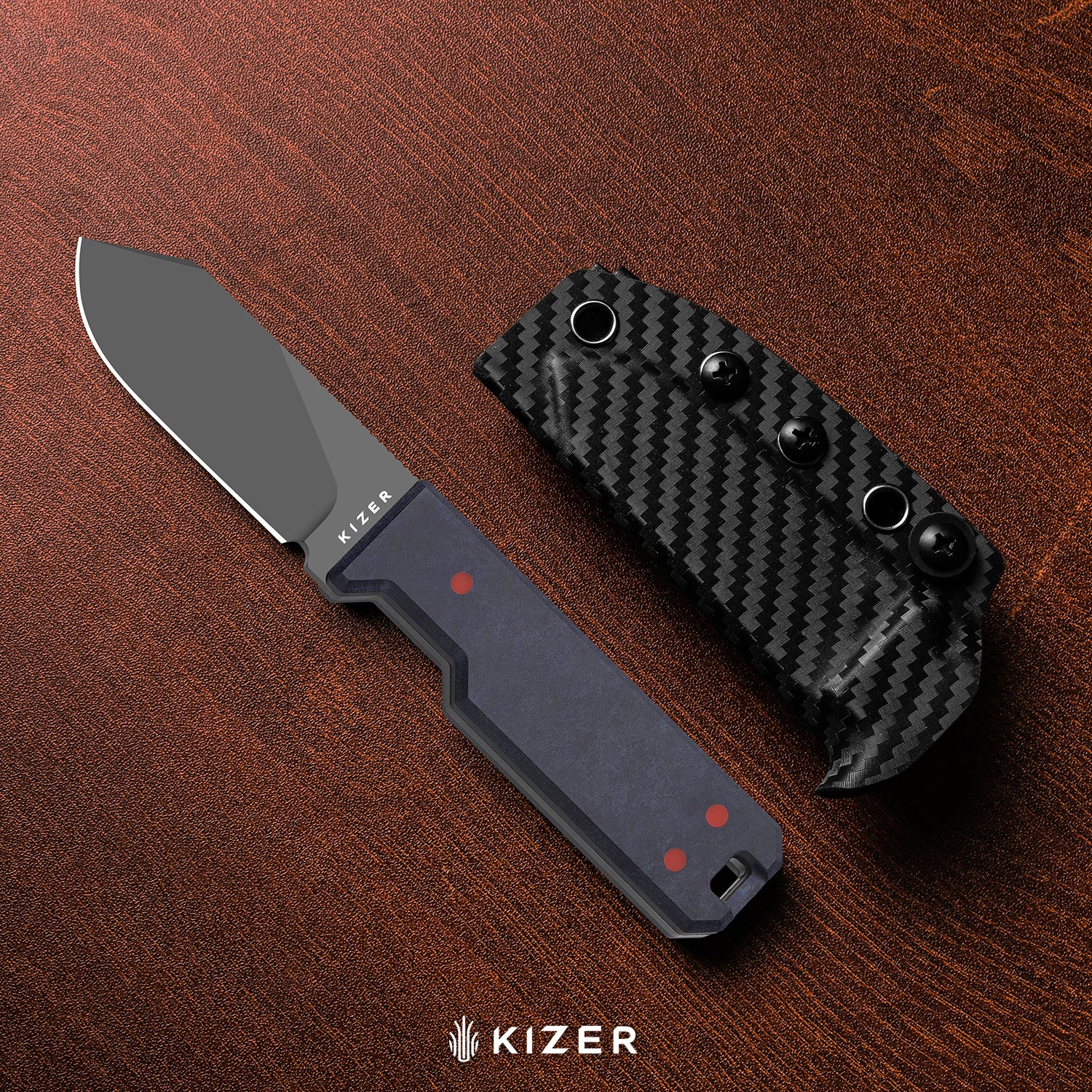 Abrams | Jordan Scolman's Design | Norplex UltreX™ Micarta & G10 | Spey Point | 14C28N | KizerV™ 1133A2
