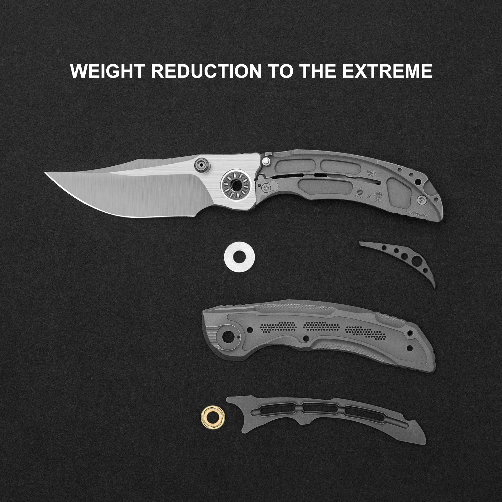 SILVERWING | S90V | Titanium | Limited | ZX-FK01A2 | KIZERX®