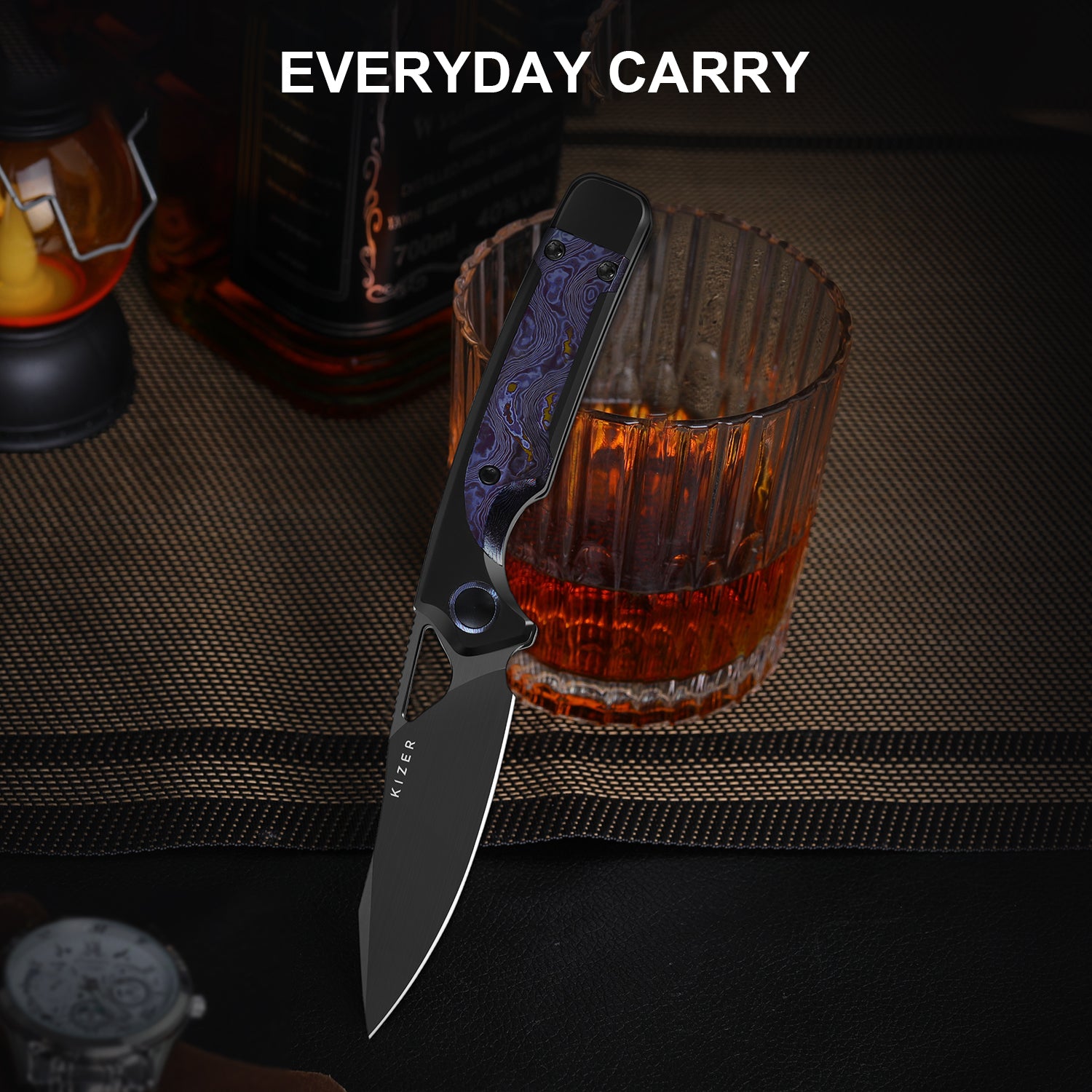 Ara | CPM CruWear | Titanium & Timascus | Ki3729A4