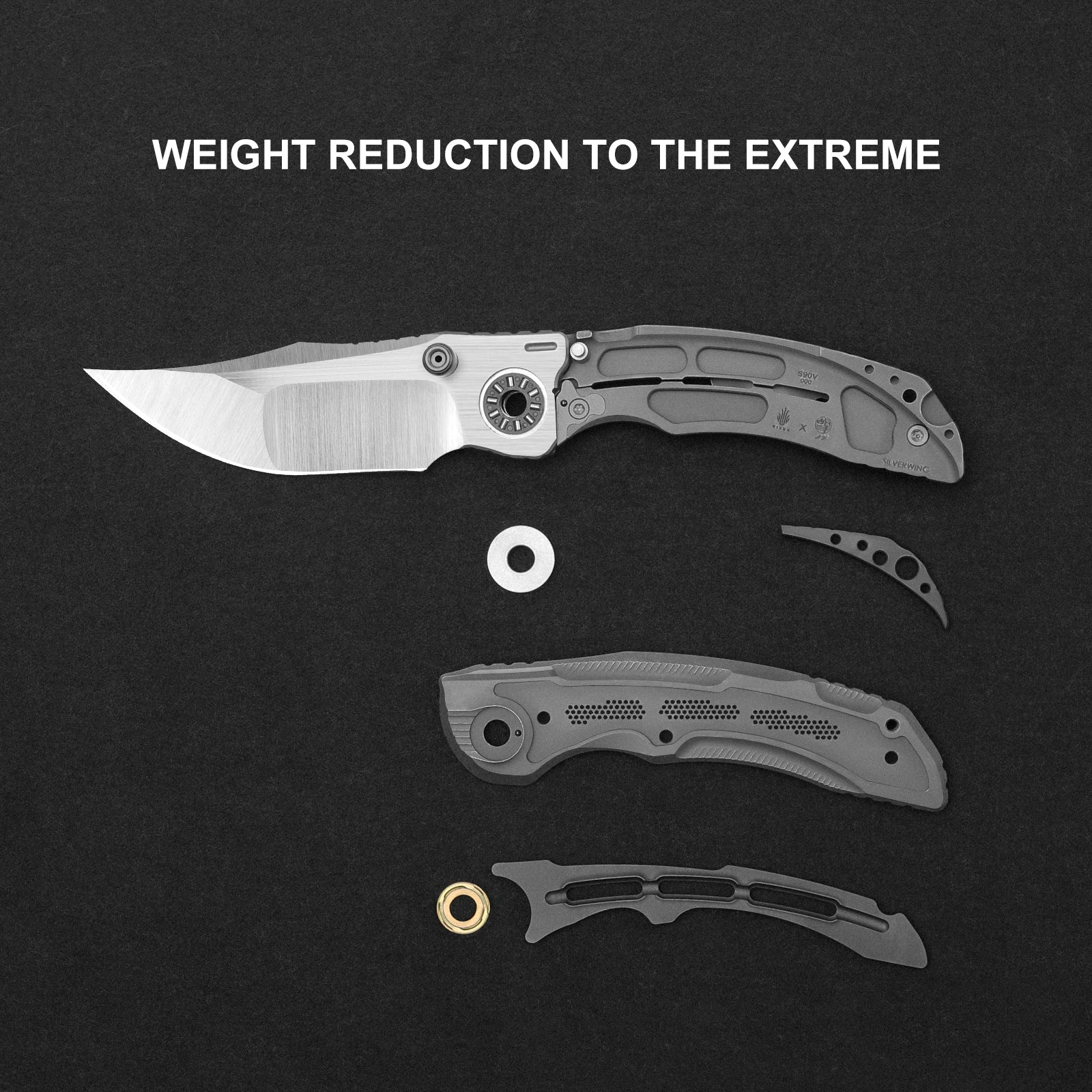 SILVERWING | S90V | Titanium | Limited | ZX-FK01A4 | KIZERX®