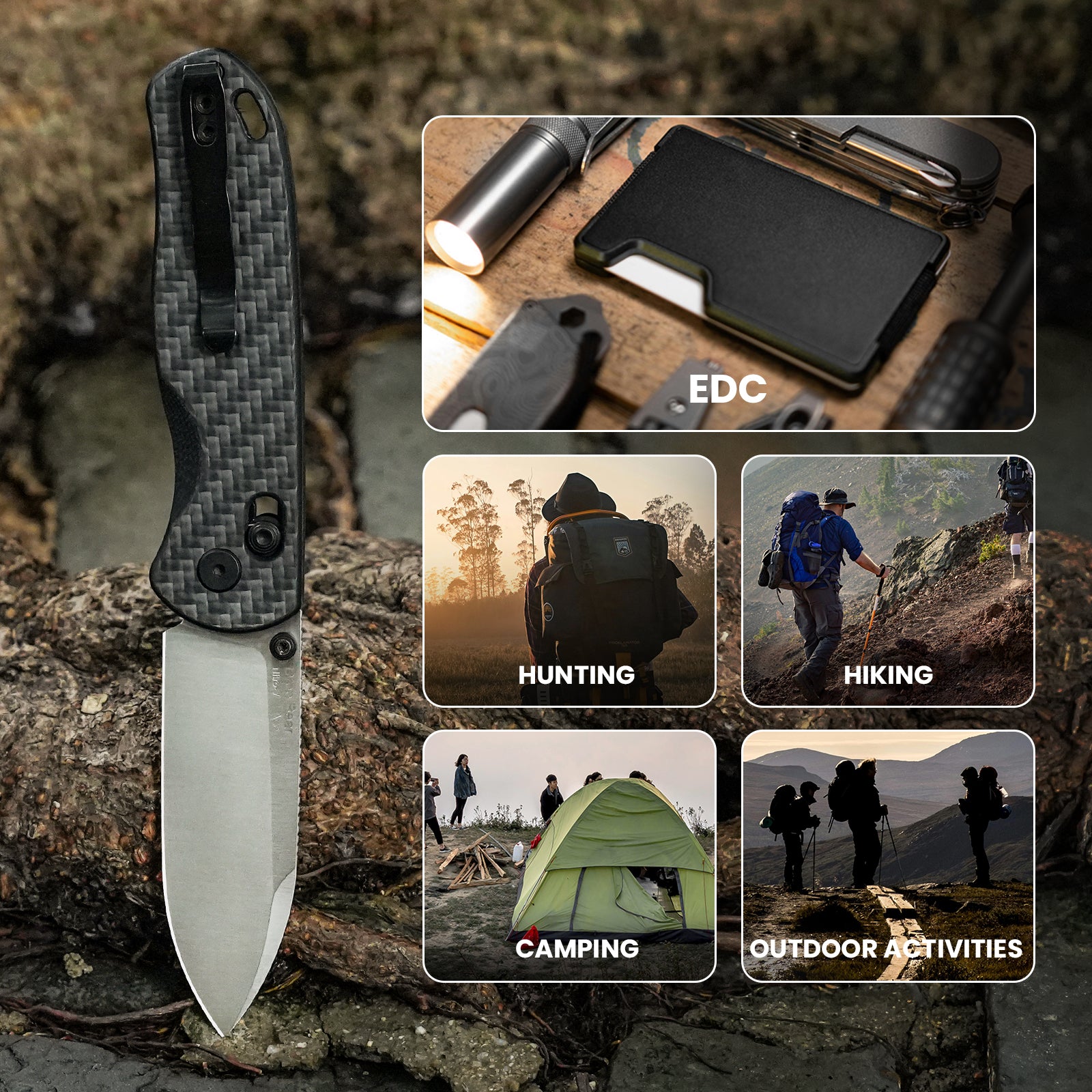 Drop Bear® | Kizer Clutch Lock™ | Nitro-V | 3K Carbon Fiber | KizerV™ 3619A3