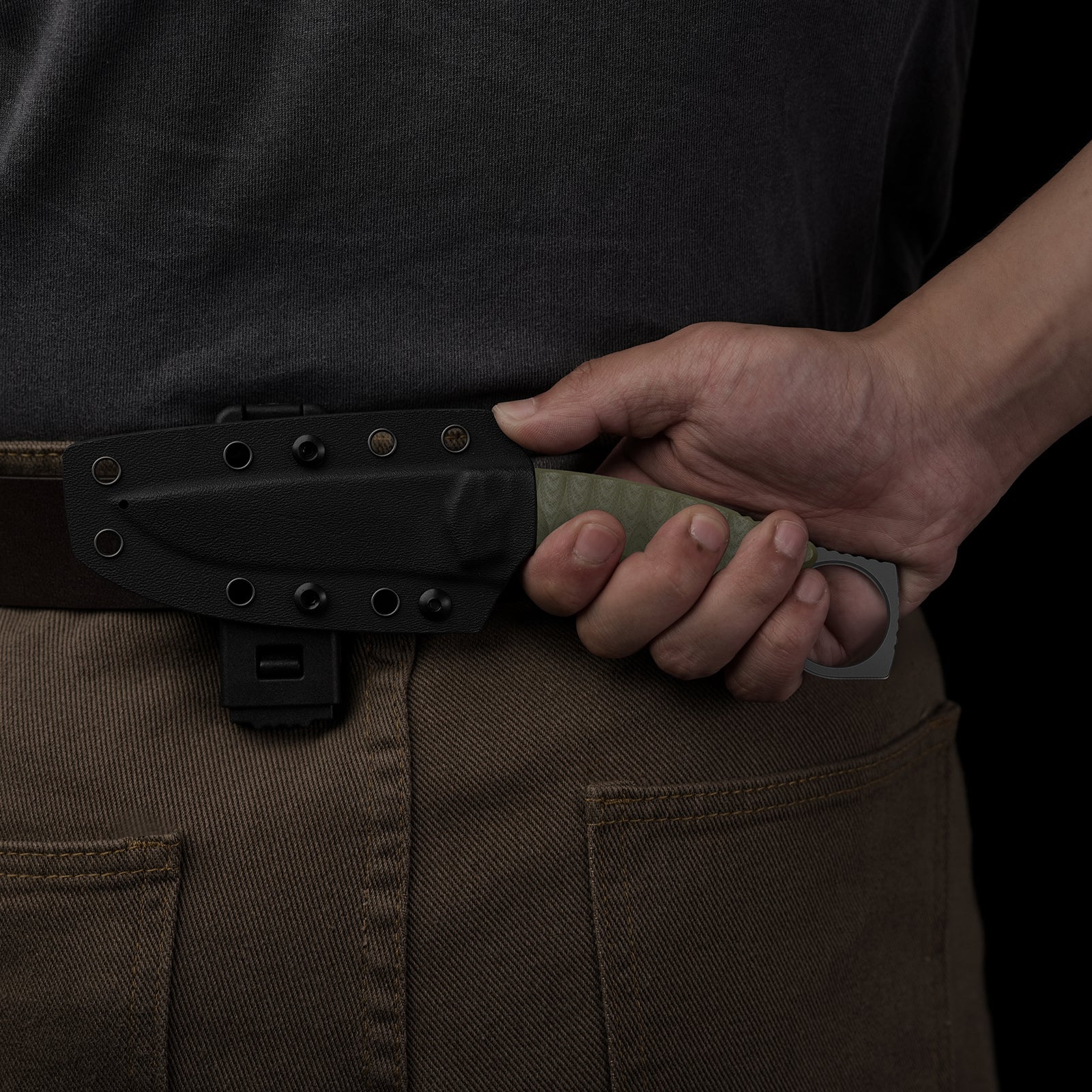 Billy Bones | Deep-Grooved G10 Handle|Lightweight Tactical | AEB-L | Fixed Blade | KizerV™ 1115A1