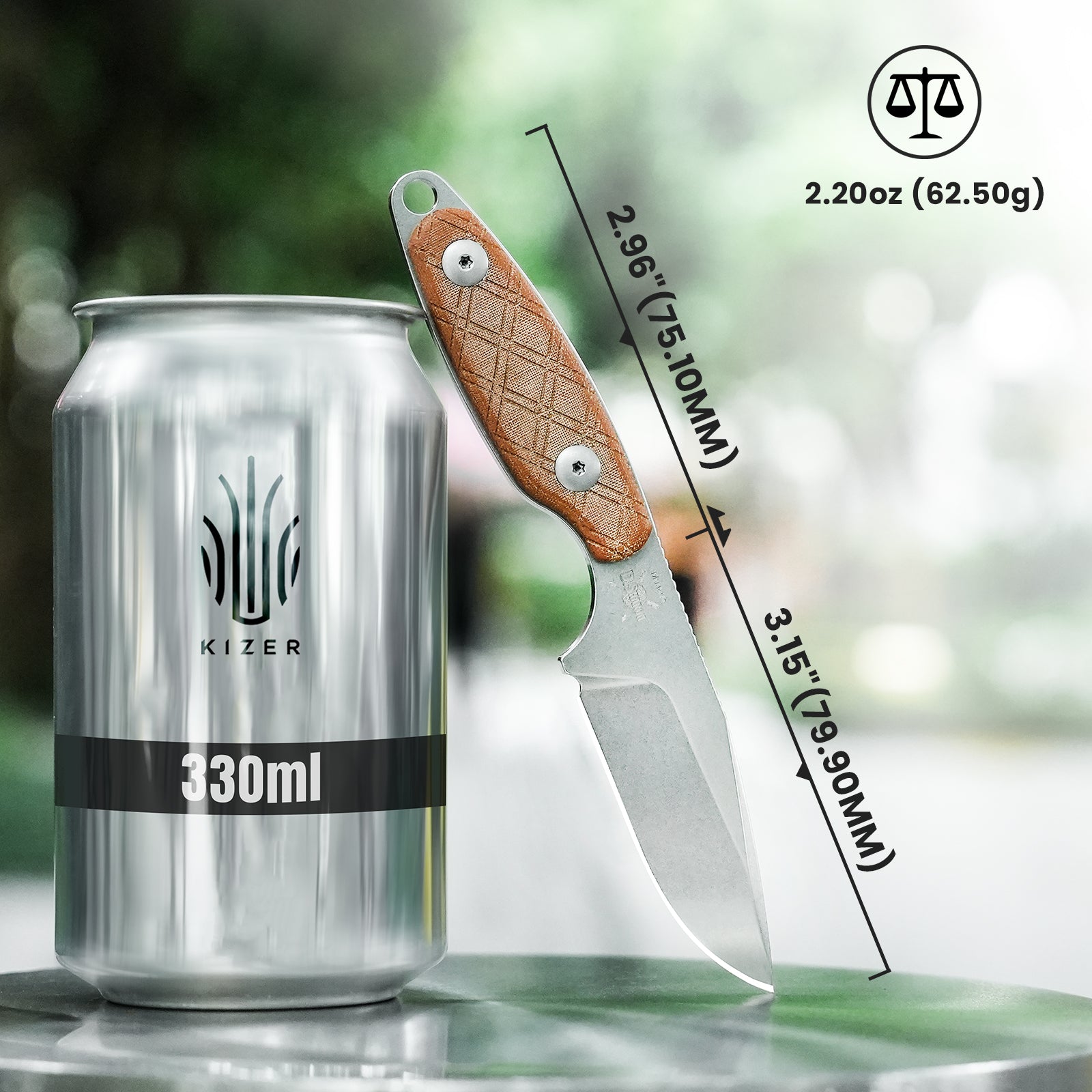 Muskrat | 154CM | Micarta | KizerV™ 1064C1