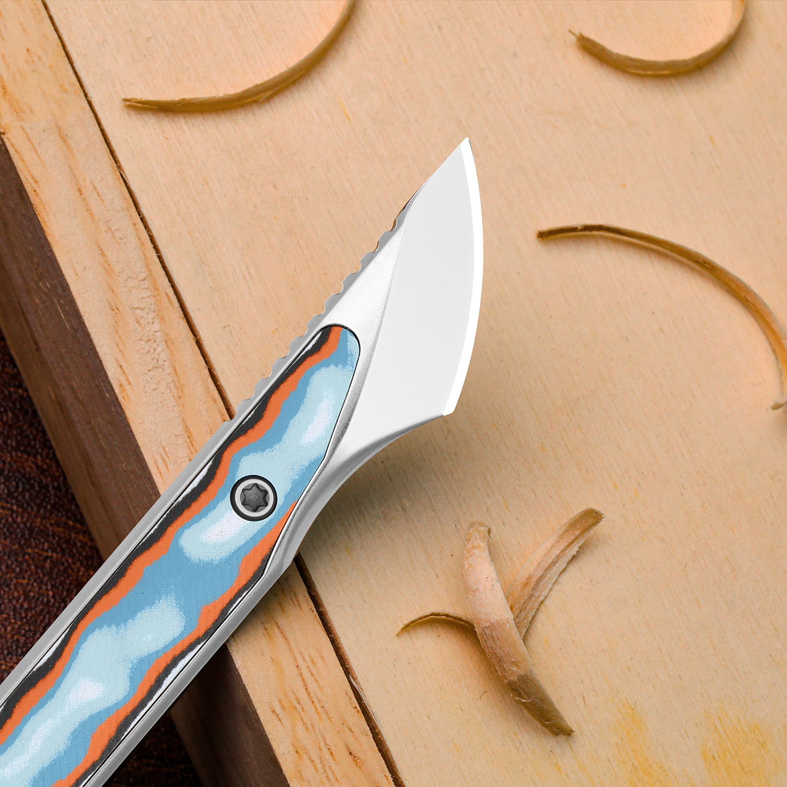 Cannoli | Kizer Fixed Blade | Vortex Pattern Micarta | AUS-10 | KizerV™ 1089A1