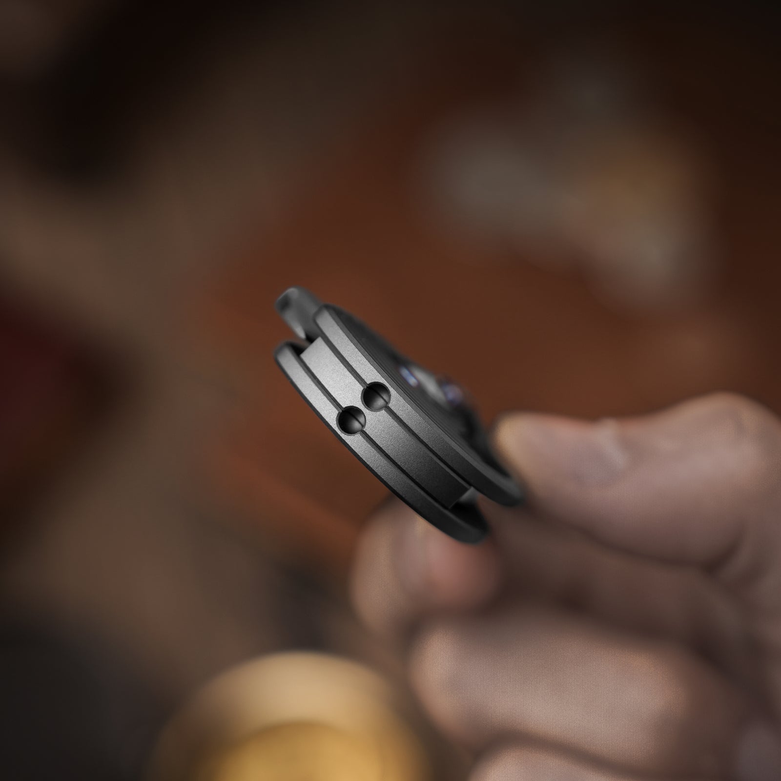 Snail-Trail | 5th Pocket Coin Knife | Detent Slip Joint | AEB-L | Matte Navy Blue Aluminum Handle | Flat Grind | KizerV™ 2757A2