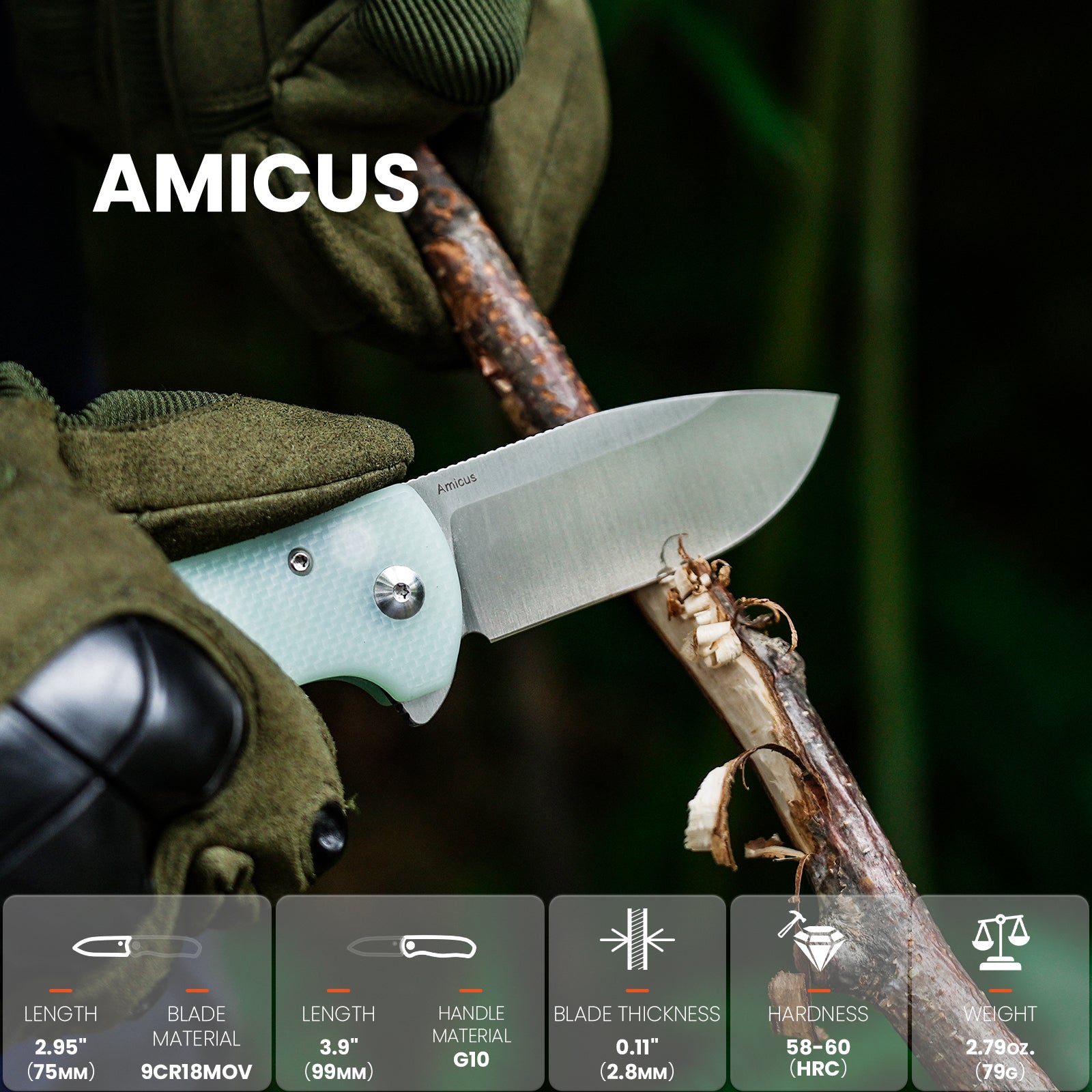 Amicus | 9Cr18MoV | G10 | L3002A2