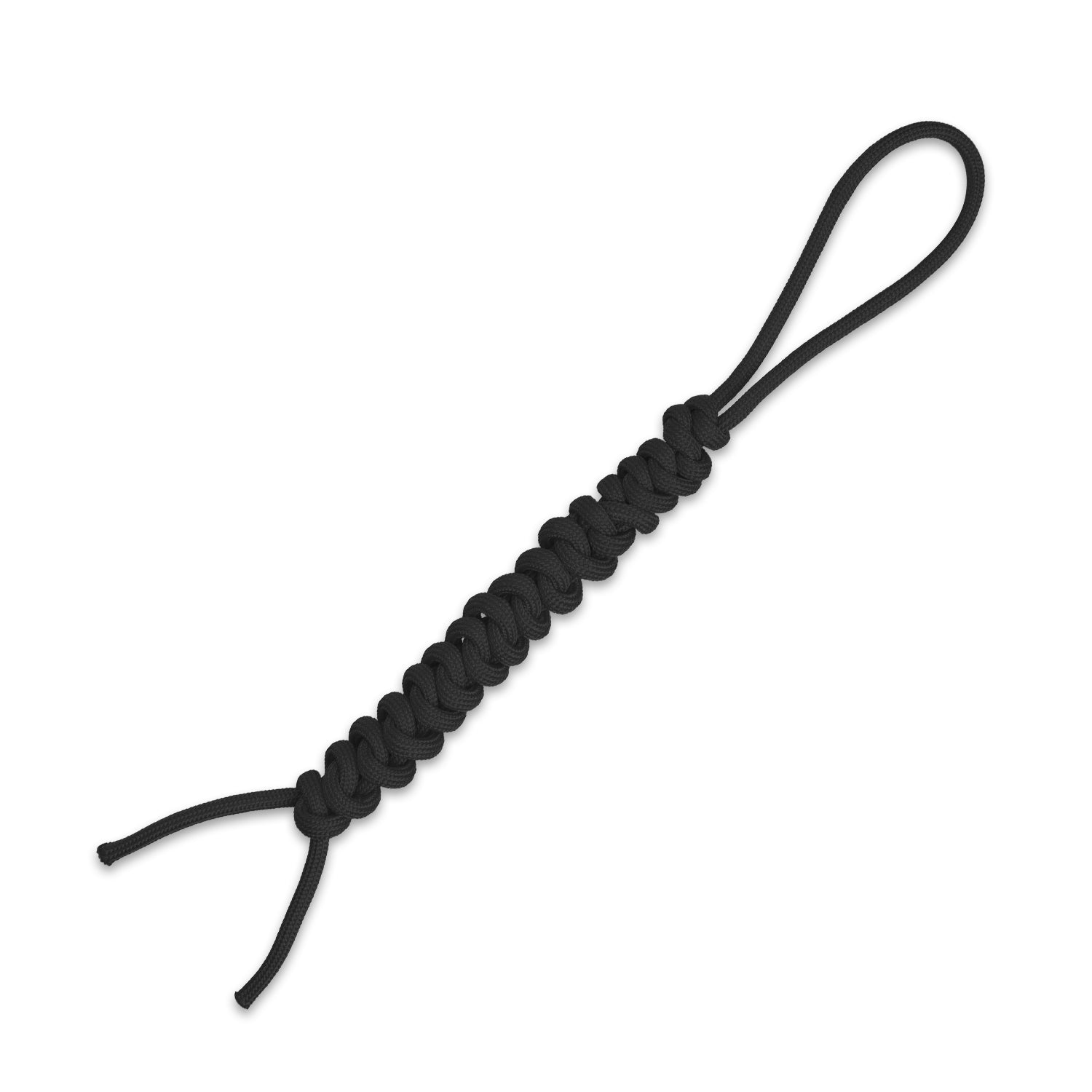 Kizer Paracord | EDC Tool Lanyard | Durable Black Braided Paracord | 80CM