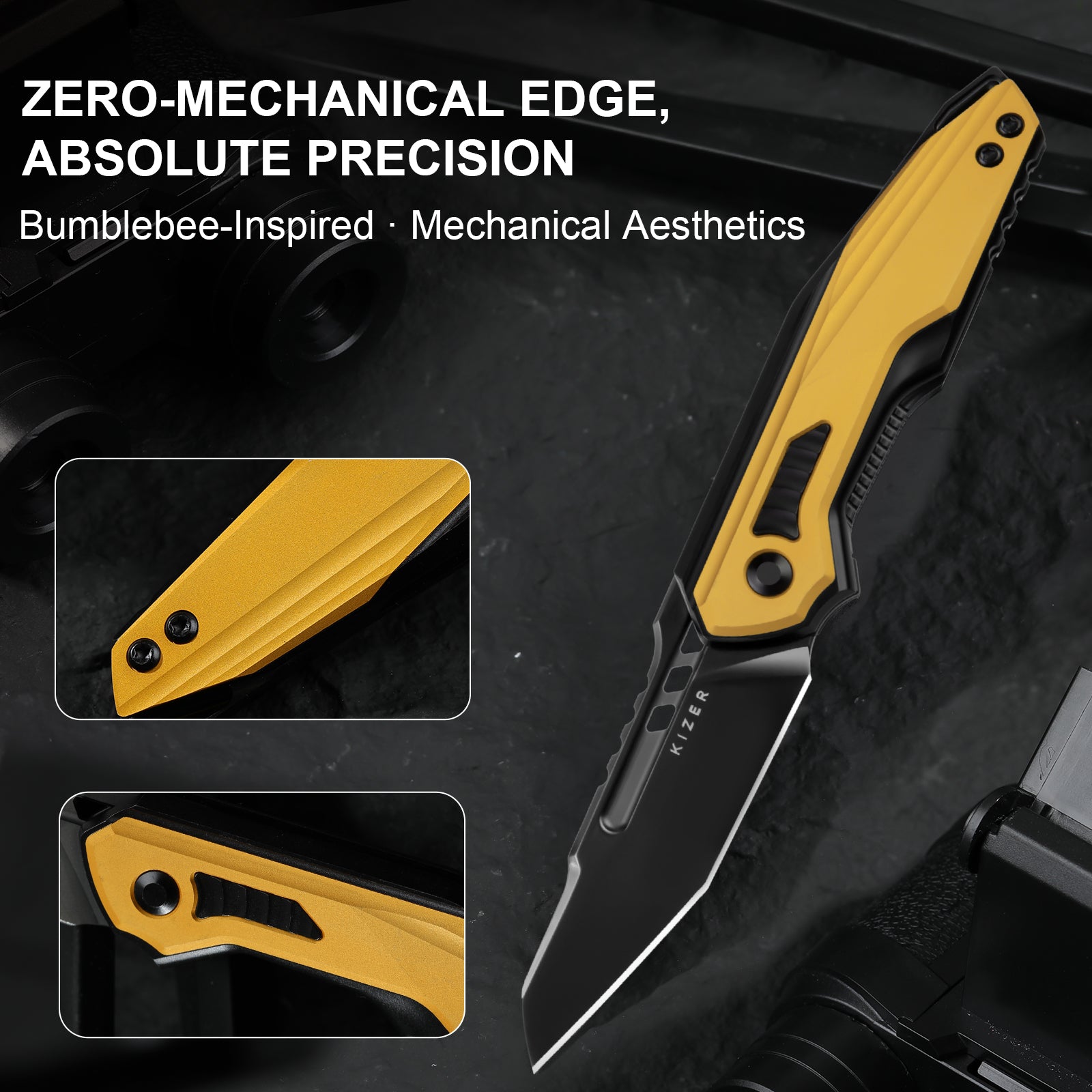 Zero | S35VN | Titanium & Aluminum | KizerB™ 3664A1