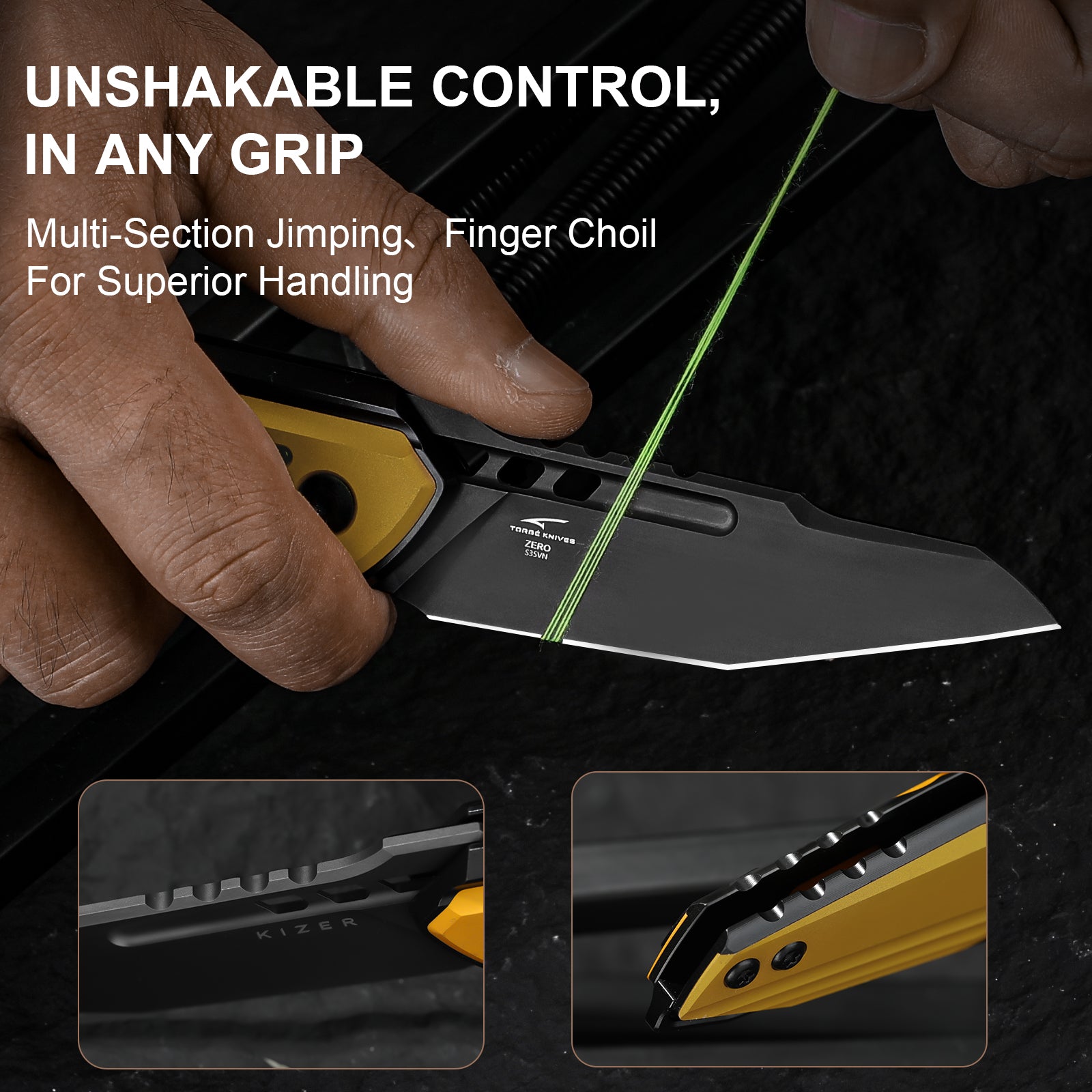 Zero | S35VN | Titanium & Aluminum | KizerB™ 3664A1