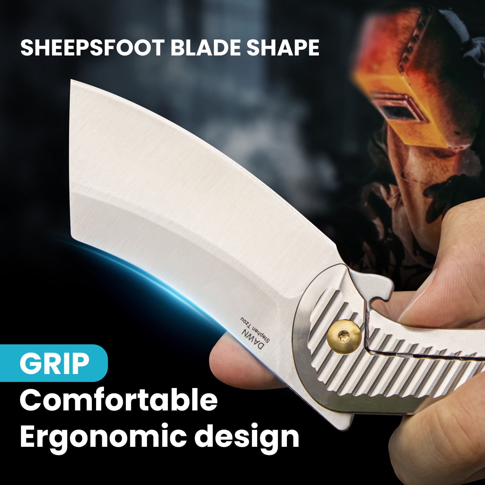 Dawn | S35VN | Titanium | KizerB™ 3673A2