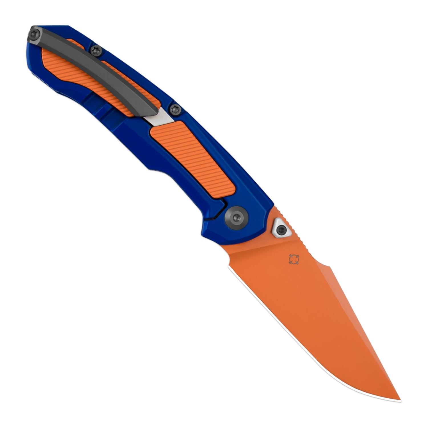 Feweed | S35VN | Blue & Orange Handle | KizerB™ 3694A8