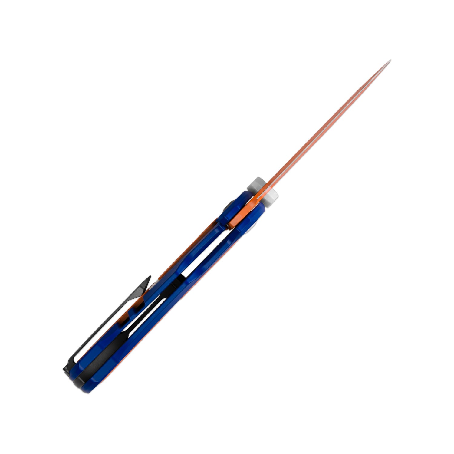 Feweed | S35VN | Blue & Orange Handle | KizerB™ 3694A8