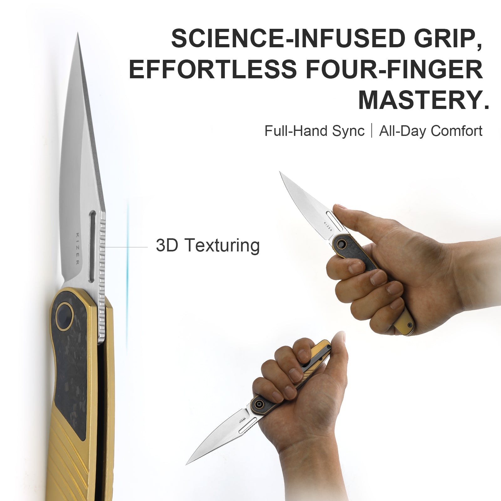 Raze | S45VN | Titanium & Carbon Fiber | Ki3720A3