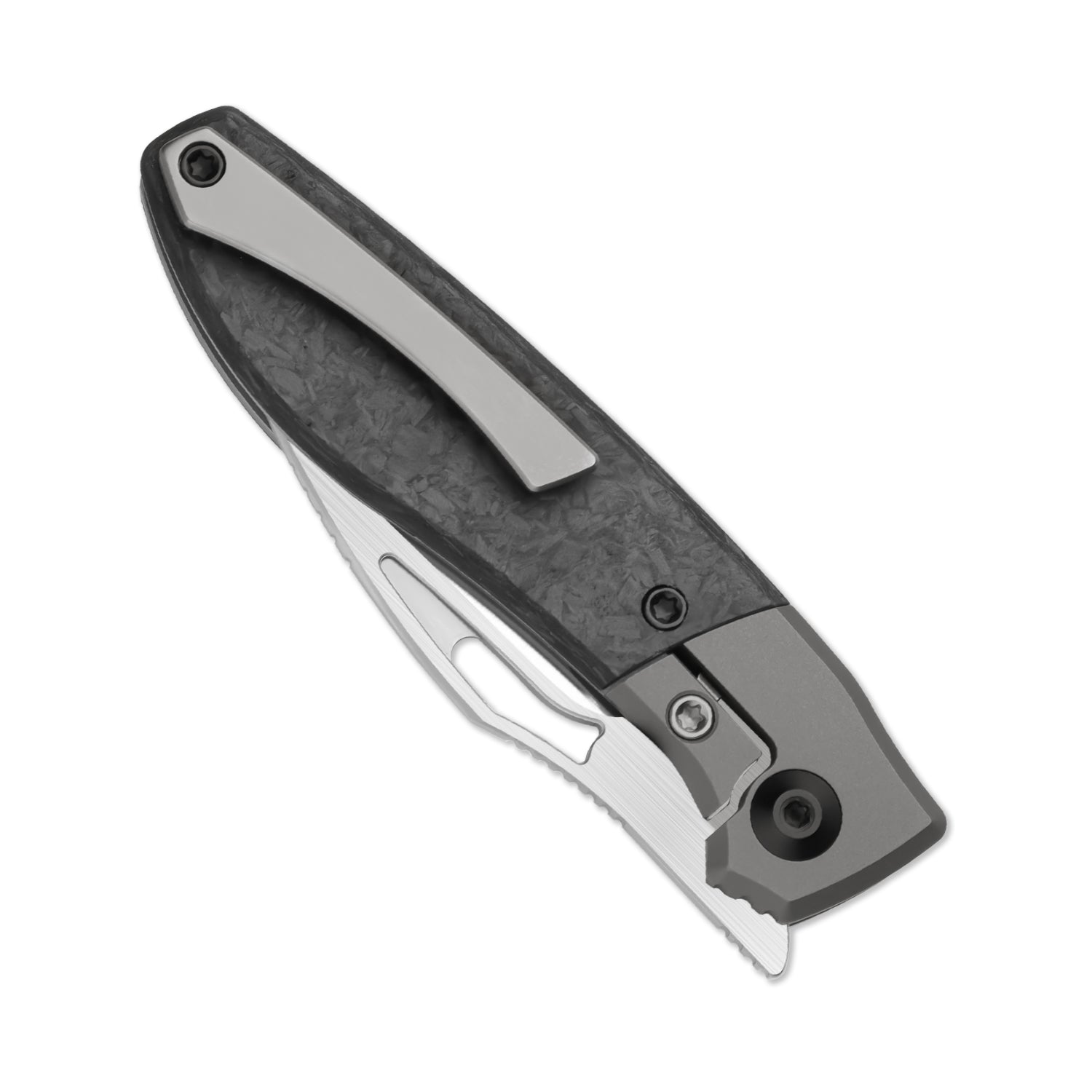 Shrike | S45VN | Titanium & Carbon Fiber | Front Flipper | Ki3746A1