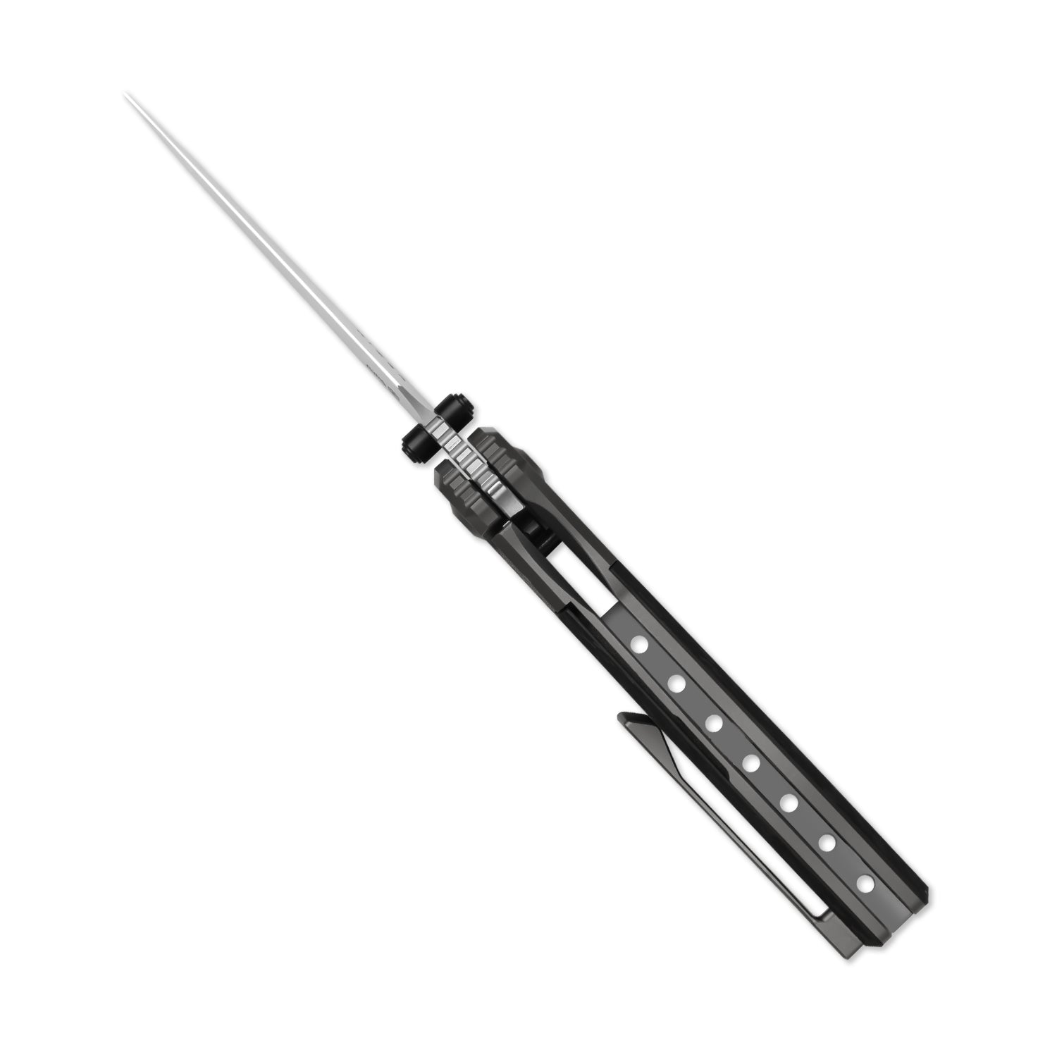 Shrike | S45VN | Titanium & Carbon Fiber | Front Flipper | KizerB™ 3746A1