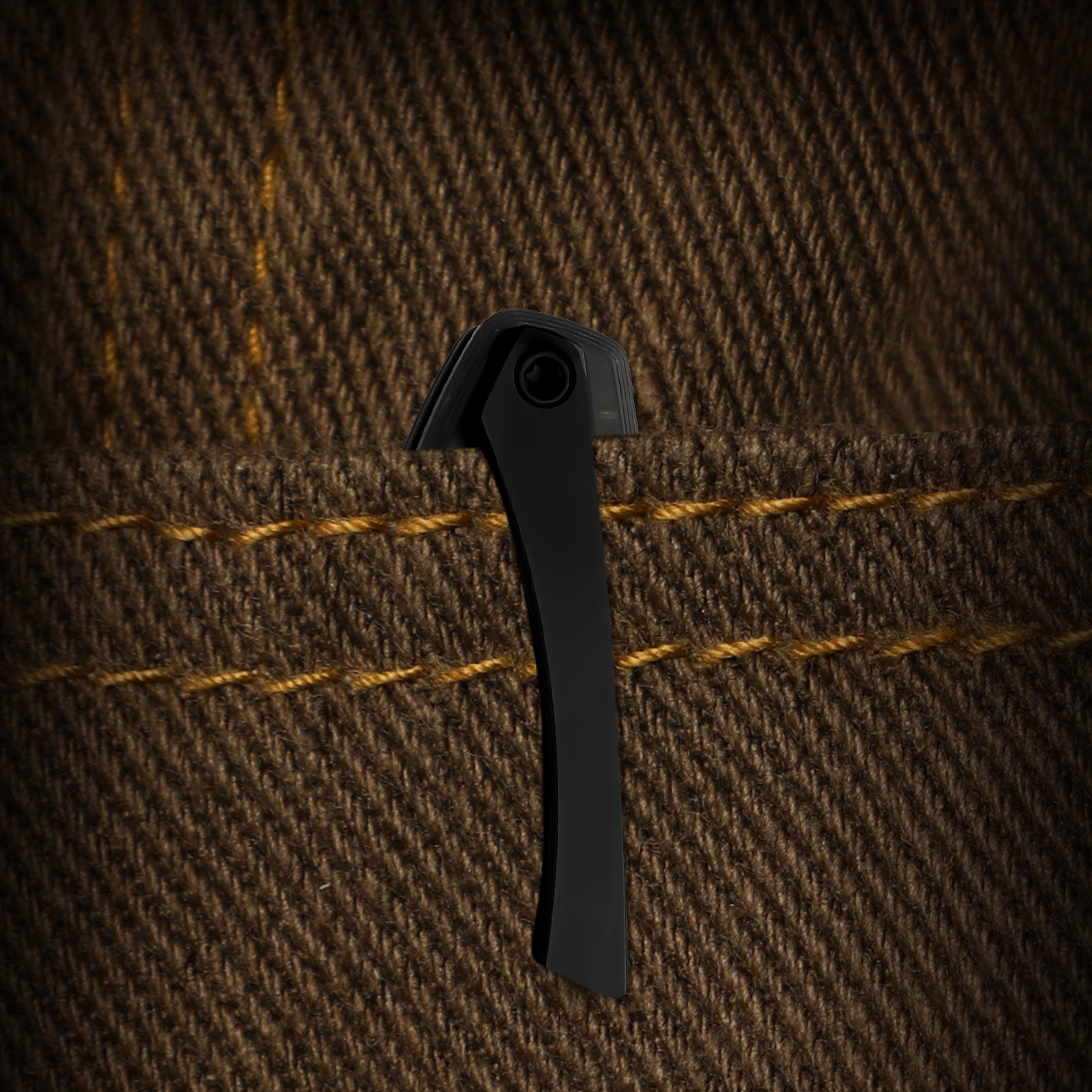 Shrike | S45VN | Titanium & Fat Carbon Camo Gold | Matte DLC Ultra | Front Flipper | KizerB™ 3746A2
