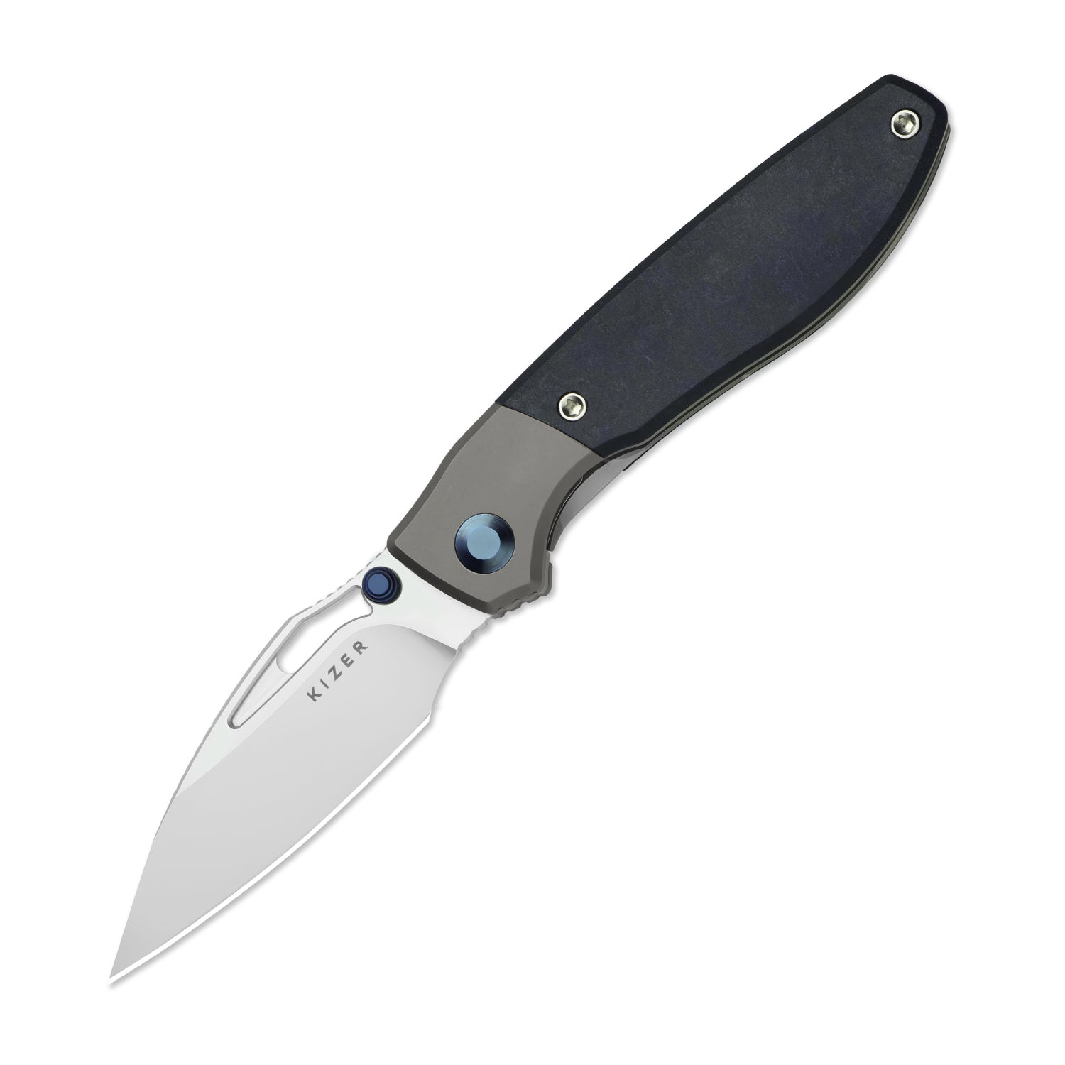 Shrike | S45VN | Titanium & Richlite | Front Flipper | KizerB™ 3746A3