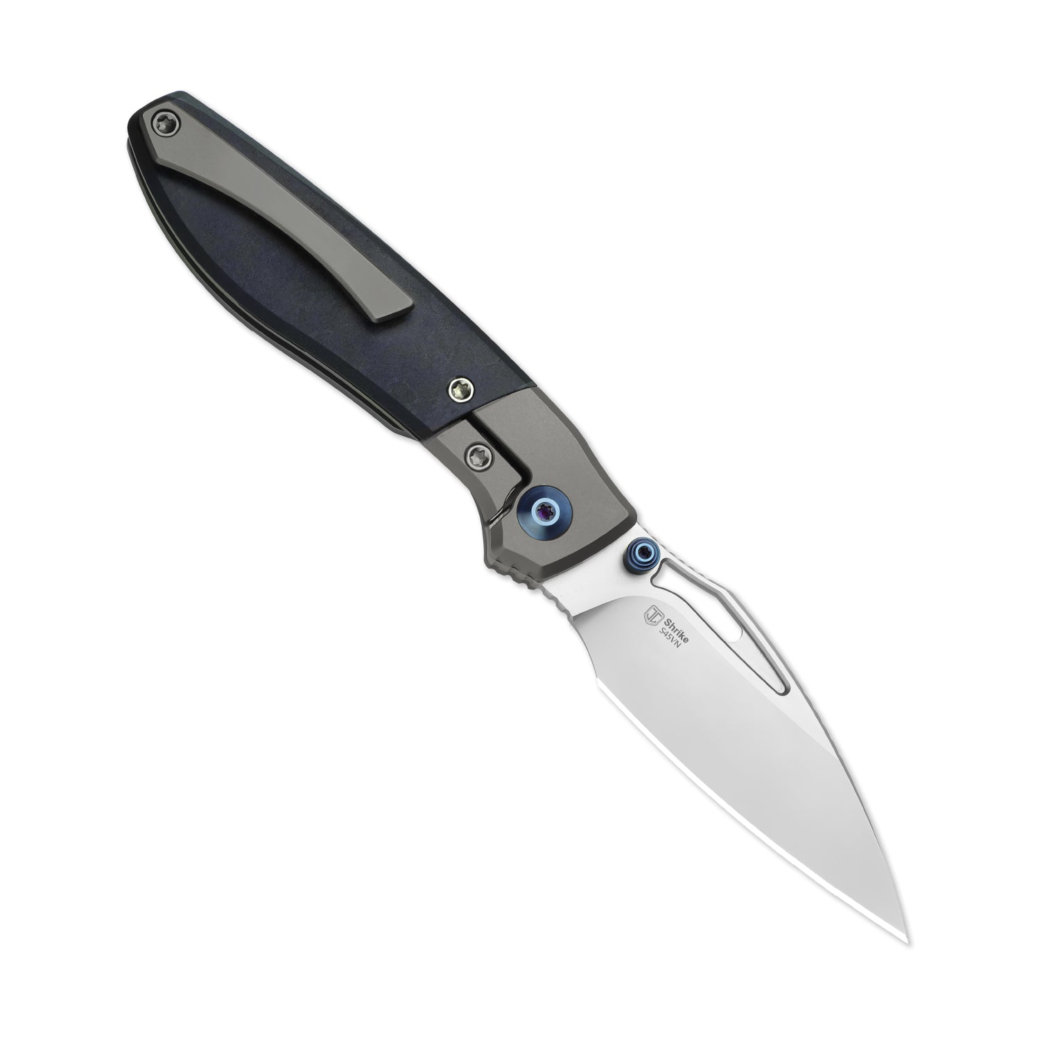 Shrike | S45VN | Titanium & Richlite | Front Flipper | KizerB™ 3746A3