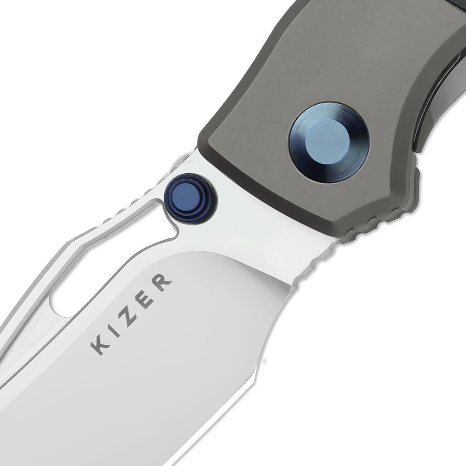 Shrike | S45VN | Titanium & Richlite | Front Flipper | KizerB™ 3746A3