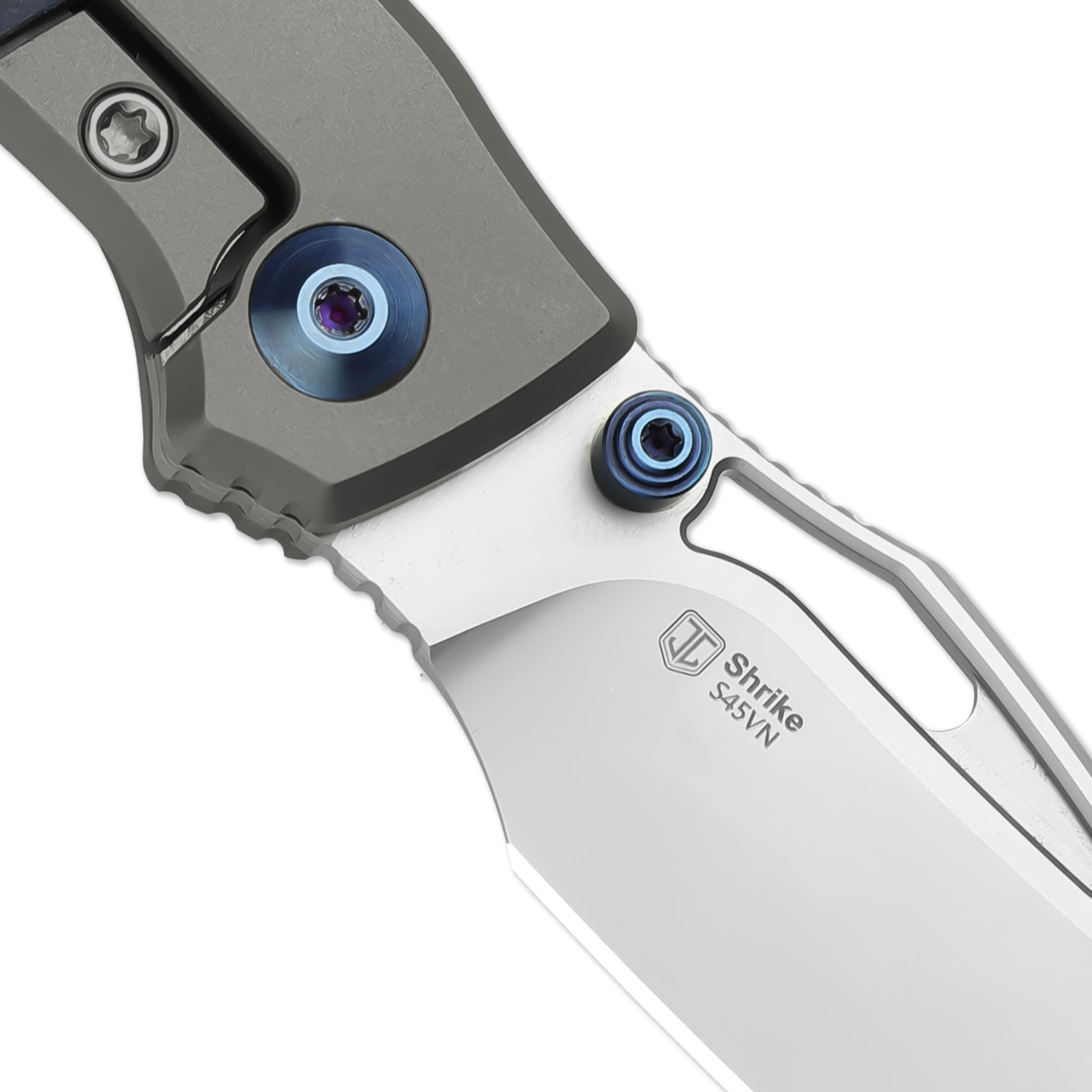 Shrike | S45VN | Titanium & Richlite | Front Flipper | KizerB™ 3746A3